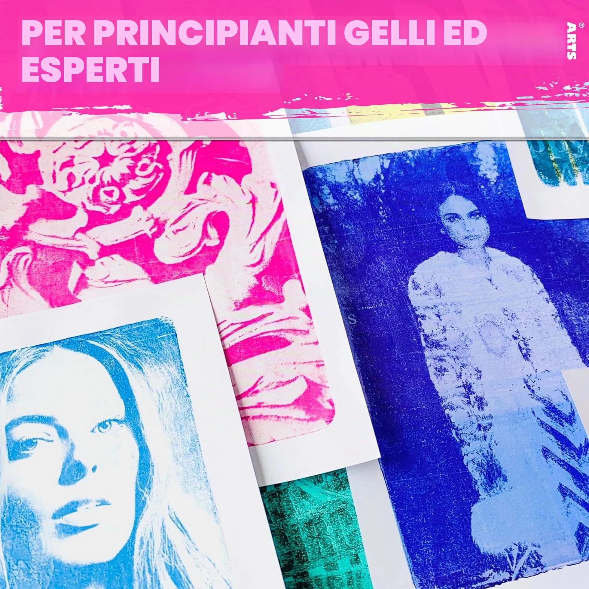 Gelli Arts GL6x6 Piastra per Stampa in Gel 15.24 x 15.24 cm