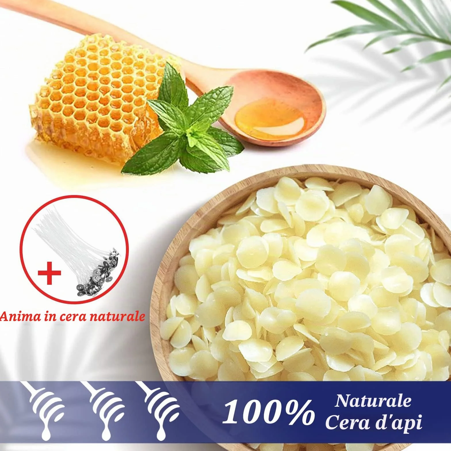 Zestaw do produkcji świec z wosku sojowego DIY, 4 pakiety wosku, 8 foremek, 80 knotów, 1 łyżka