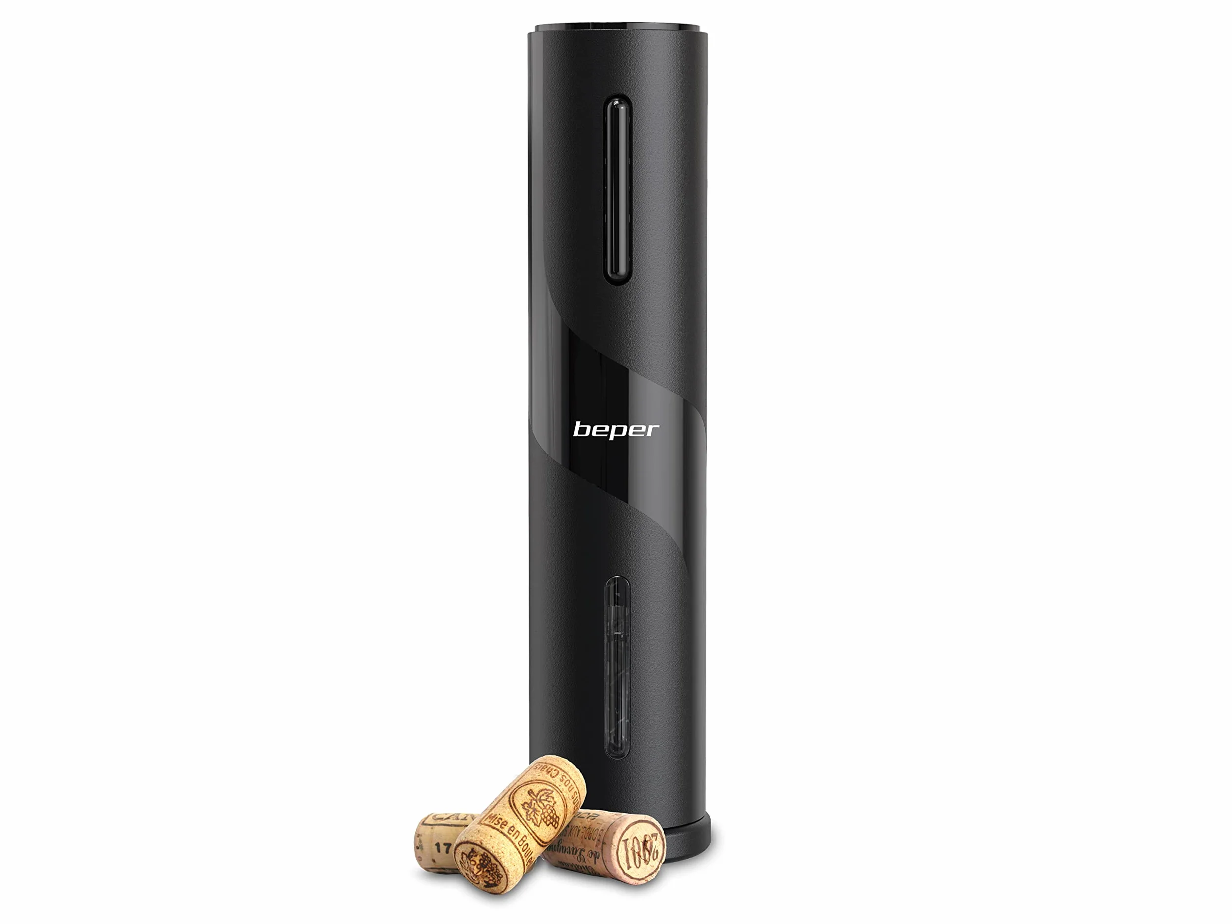 BEPER P102ACP100 Cavatappi Elettrico Ricaricabile con Taglia Capsule e Cavo USB