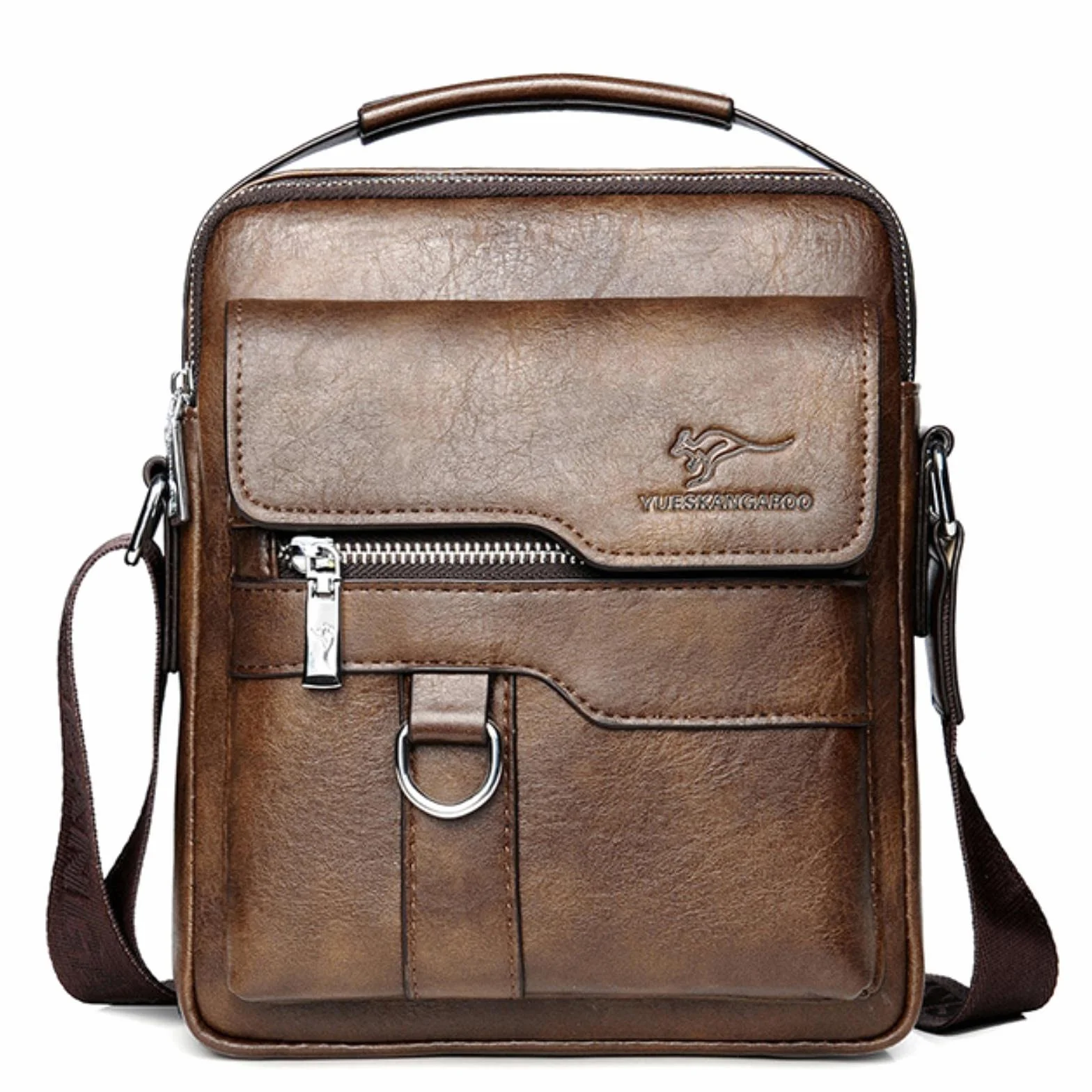 Borse da Uomo Vintage di Lusso Borsa a Tracolla in Pelle Messenger Casual