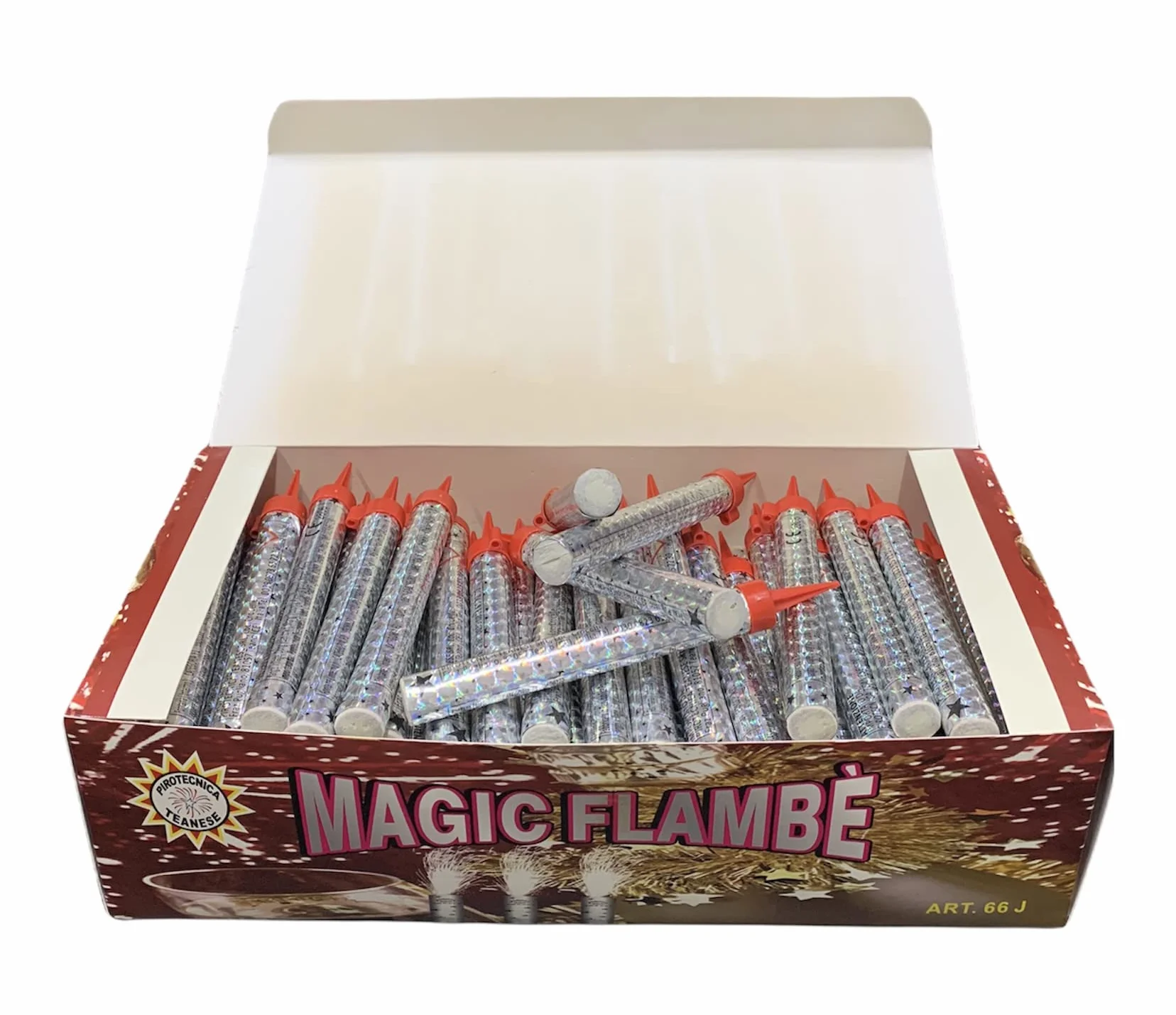 CANDELINE MAGIC FLAMBE PARTY TORTA 12cm F1 USO INTERNO ED ESTERNO