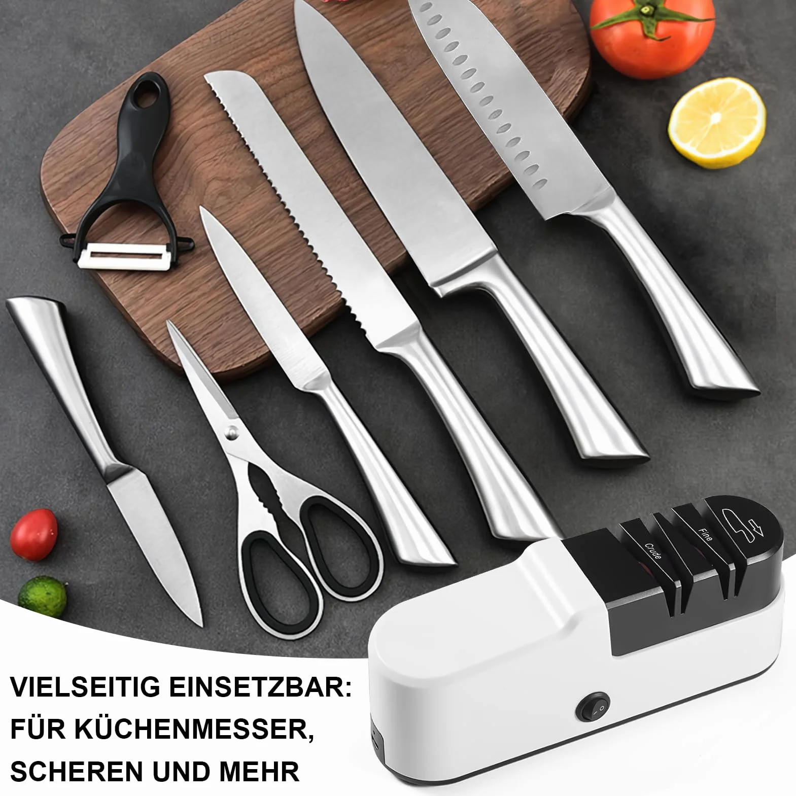 Affilacoltelli Elettrico Professionale di Alta Precisione SOARFLY per Coltelli da Cucina