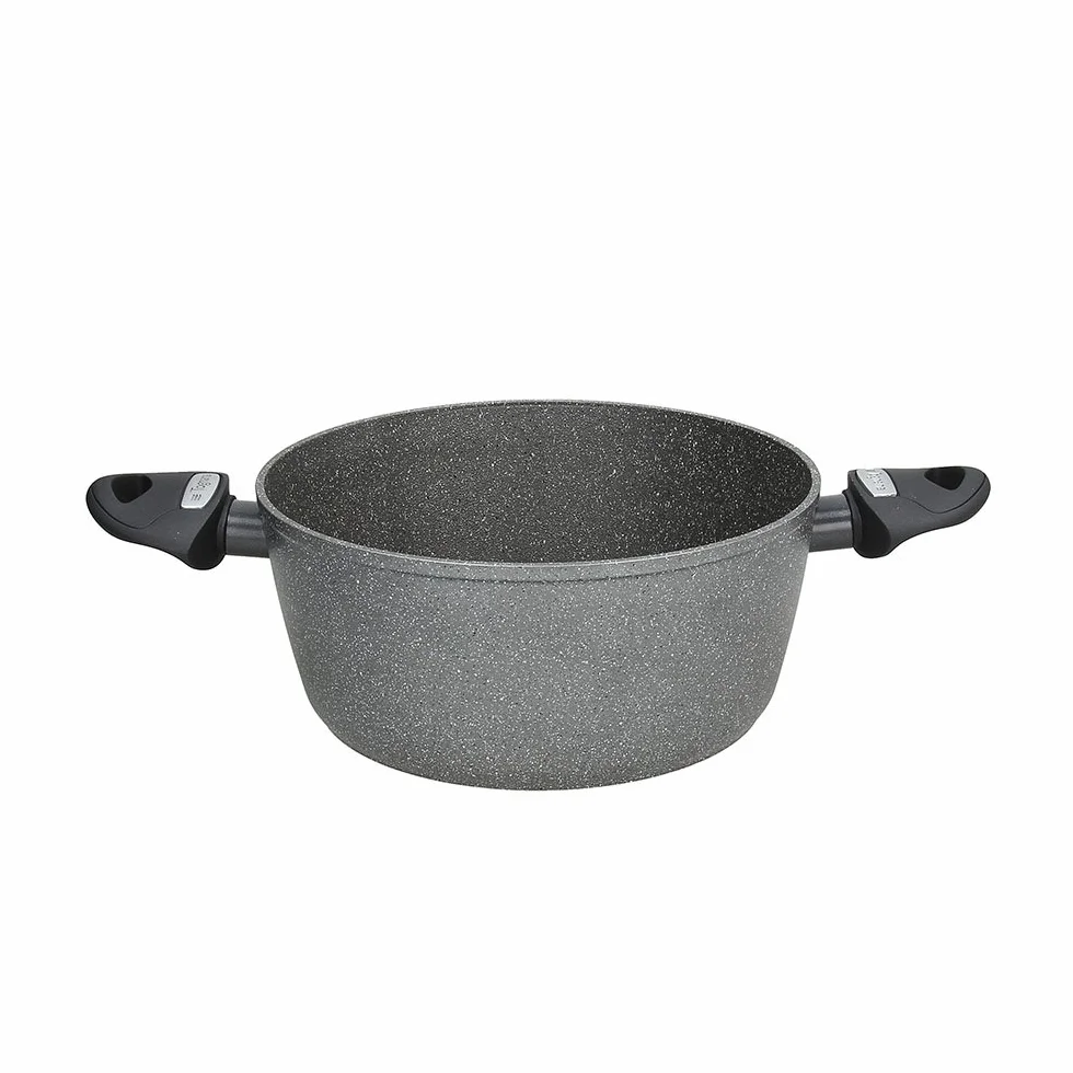 Tognana WI75814AMNF Casseruola 2 Manici Mythos, Alluminio, Grigio, 20