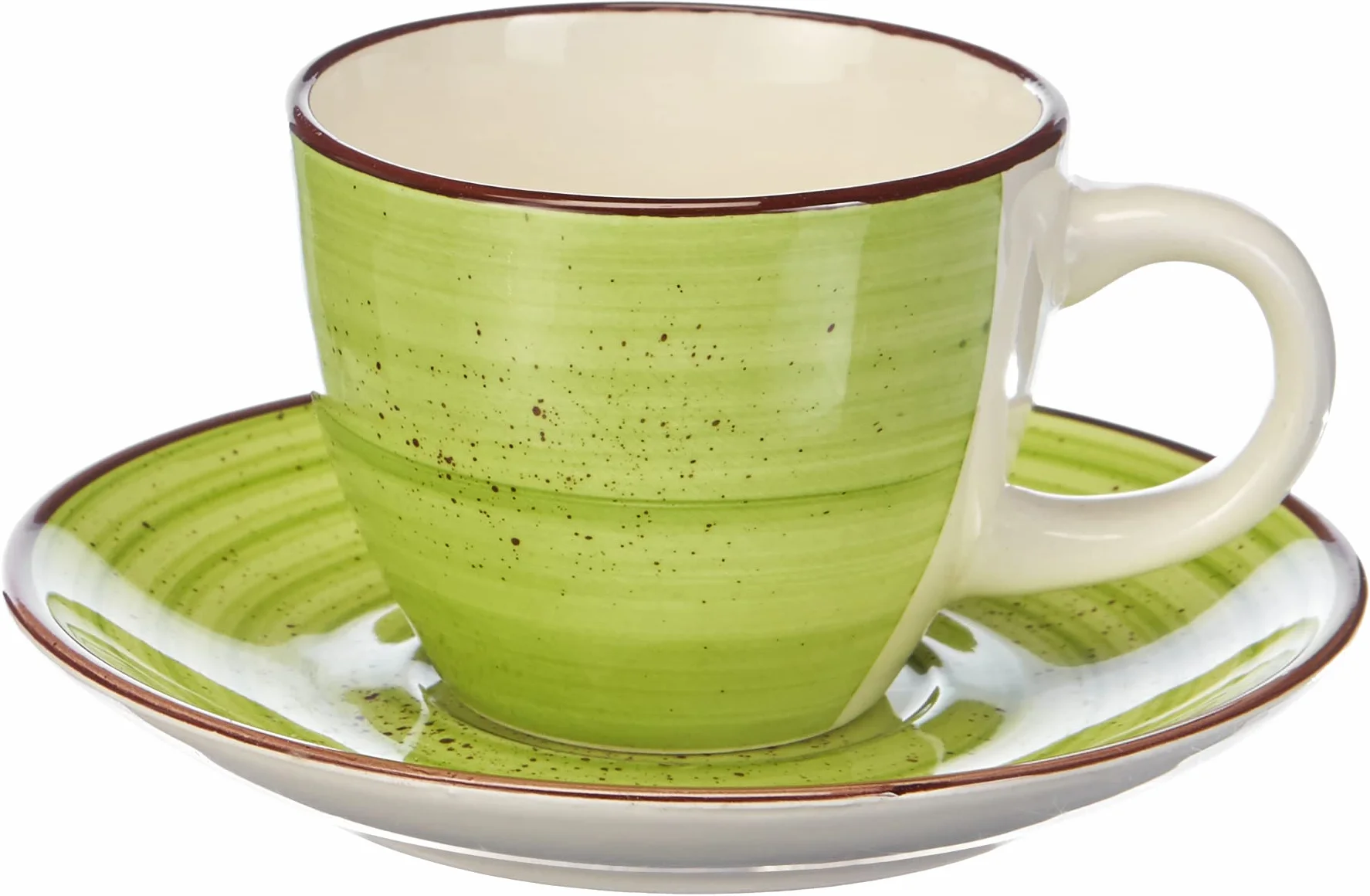 Tognana Art & Pepper Set 6 Tazzine Caffè Con Piatto cc 90 Stoneware Multicolore