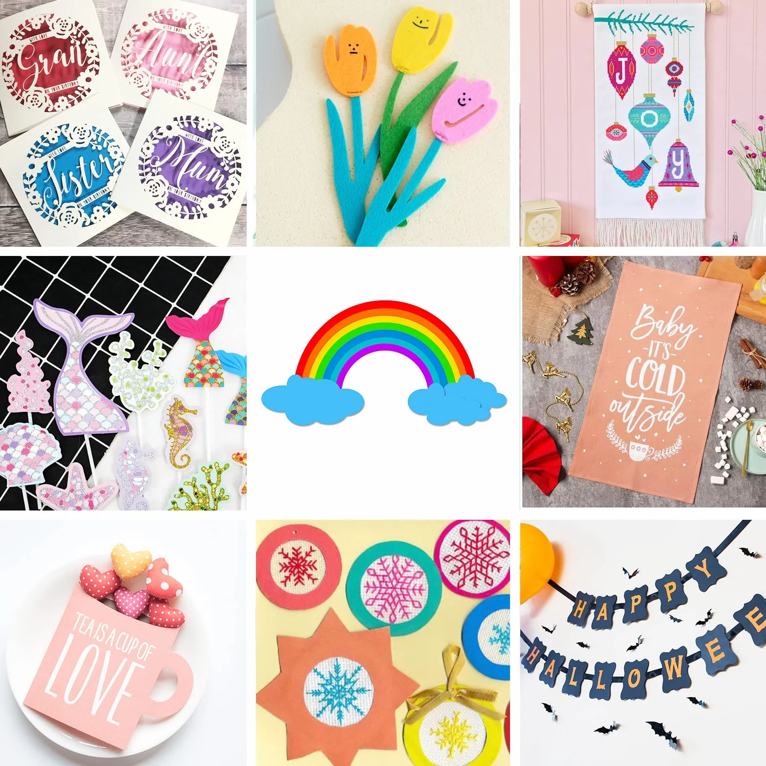 Tappetino da taglio Cricut Lya Variety 8 pezzi 12x12 StandardGrip LightGrip StrongGrip FabricGrip per Explore Air