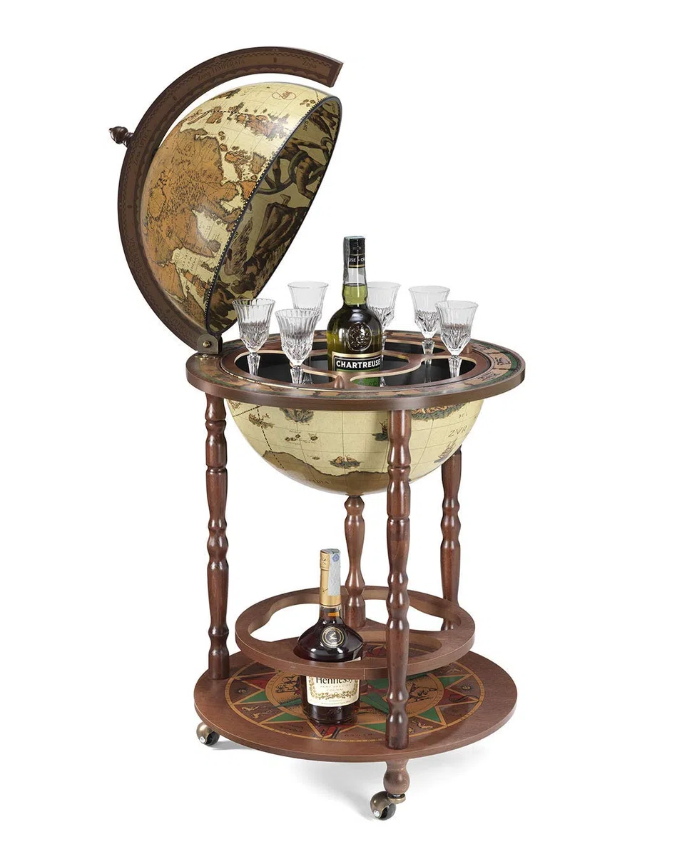 Mappamondo bar Art 42 / avorio *fatto in Italia* con certificato di autenticità