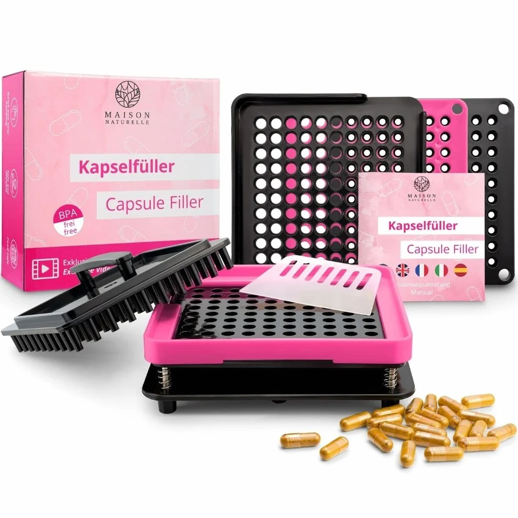 MAISON NATURELLE® Macchina riempimento capsule 0 con istruzioni dettagliate – opercolatrice riempitore di capsule incapsulatrice incapsulatrice