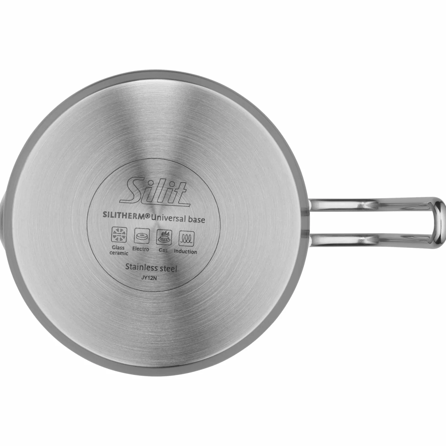 Silit pentolino per Latte Ø 14 cm ca. Coperchio in Vetro e Acciaio Inox Lucido, Adatto per induzione, Lavabile in lavastoviglie