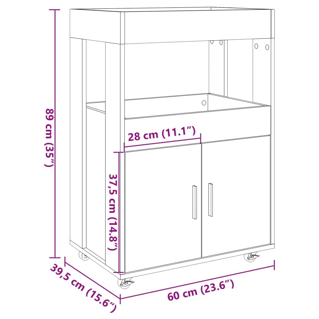 Homgoday Carrello da bar bianco 60 x 39,5 x 89 cm, in legno ingegnerizzato, mobile da bar, tavolo da vino per liquori e bicchieri, credenza per buffet, portabottiglie per vino, mobile da bar per