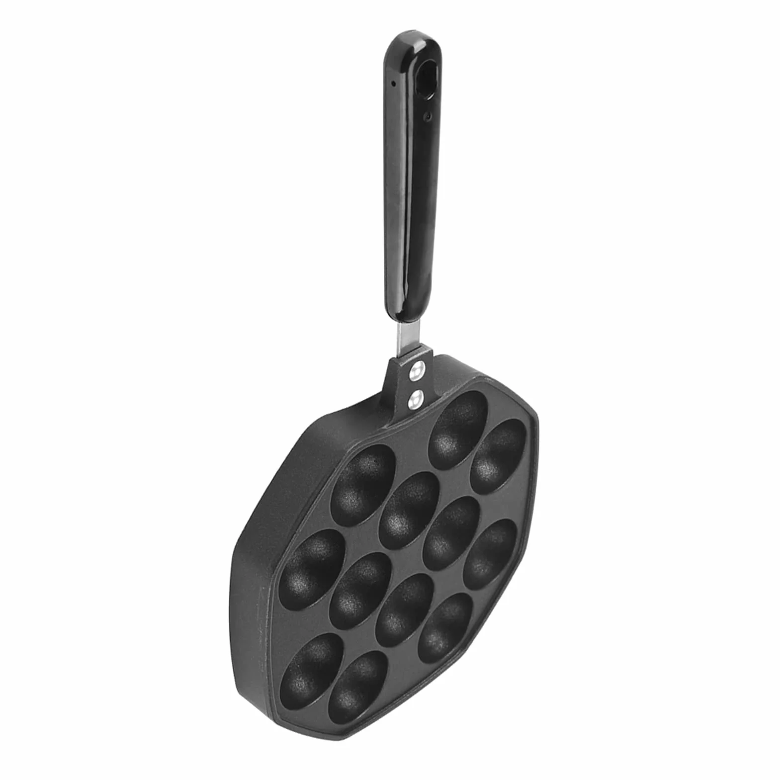 Elektryczna Maszyna do Takoyaki 7-komorowa - Antyadhezyjna Powłoka, Aluminiowa Patelnia do Domowego Użytku