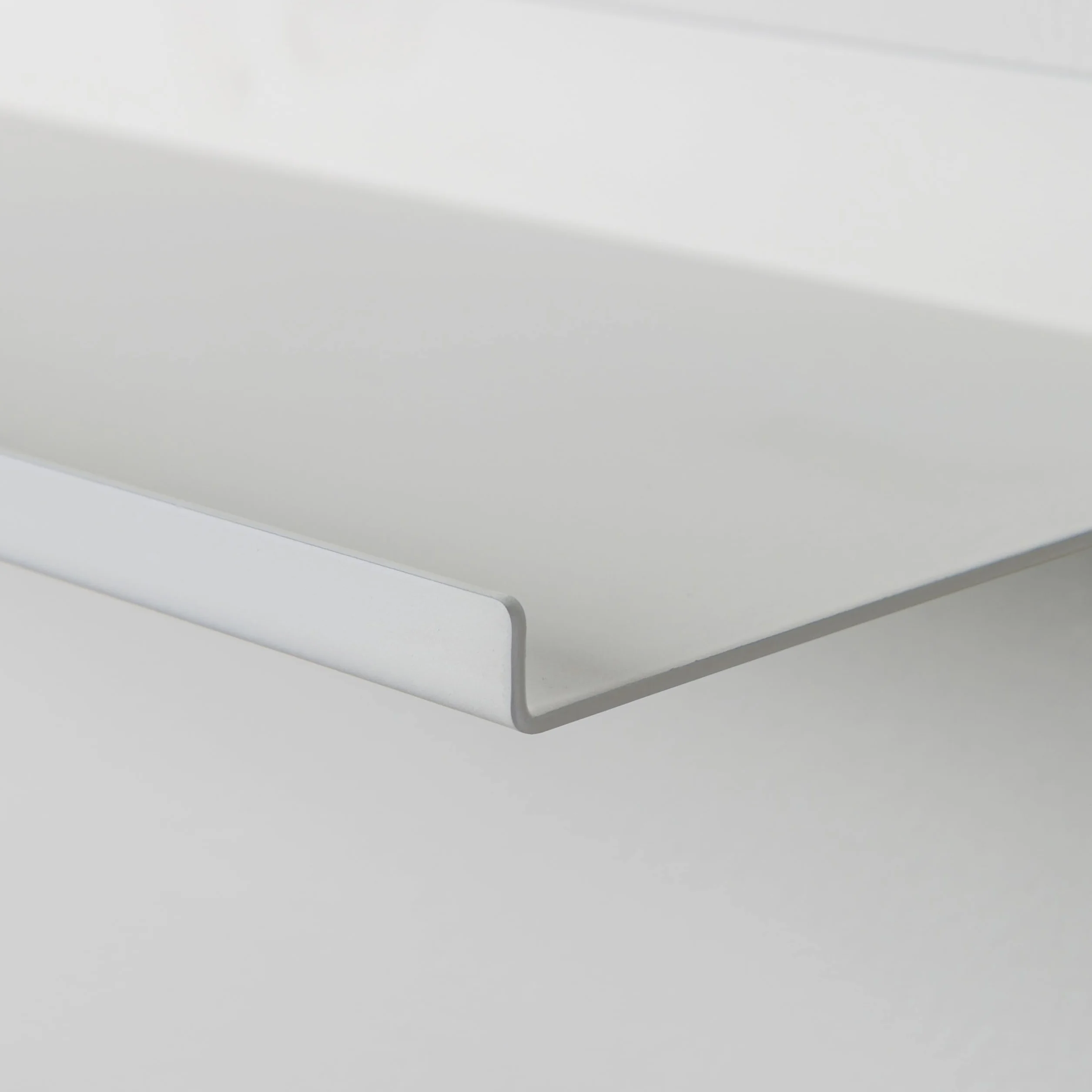 Mensola da Bagno in Metallo Verniciato 60x3x14 cm Bianco Design Moderno