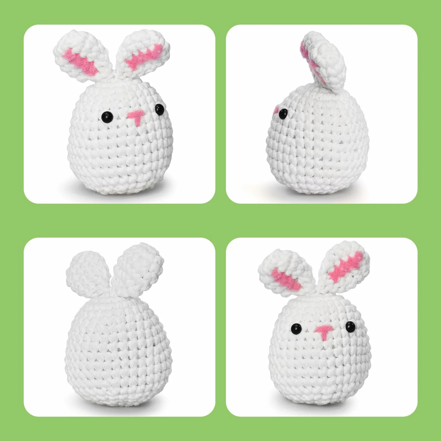 Kit Uncinetto Principianti Amigurumi con Video Tutorial Set Crochet Animale Carino
