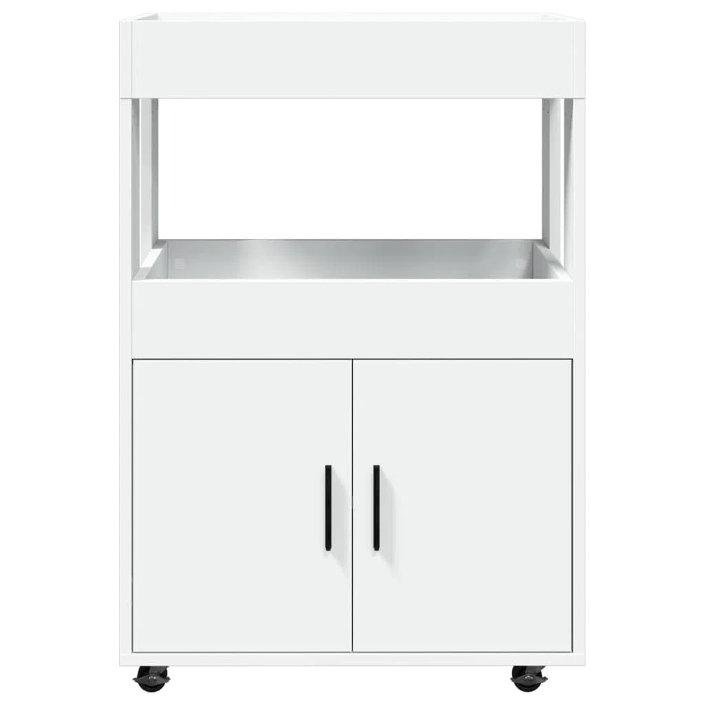 Homgoday Carrello da bar bianco 60 x 39,5 x 89 cm, in legno ingegnerizzato, mobile da bar, tavolo da vino per liquori e bicchieri, credenza per buffet, portabottiglie per vino, mobile da bar per
