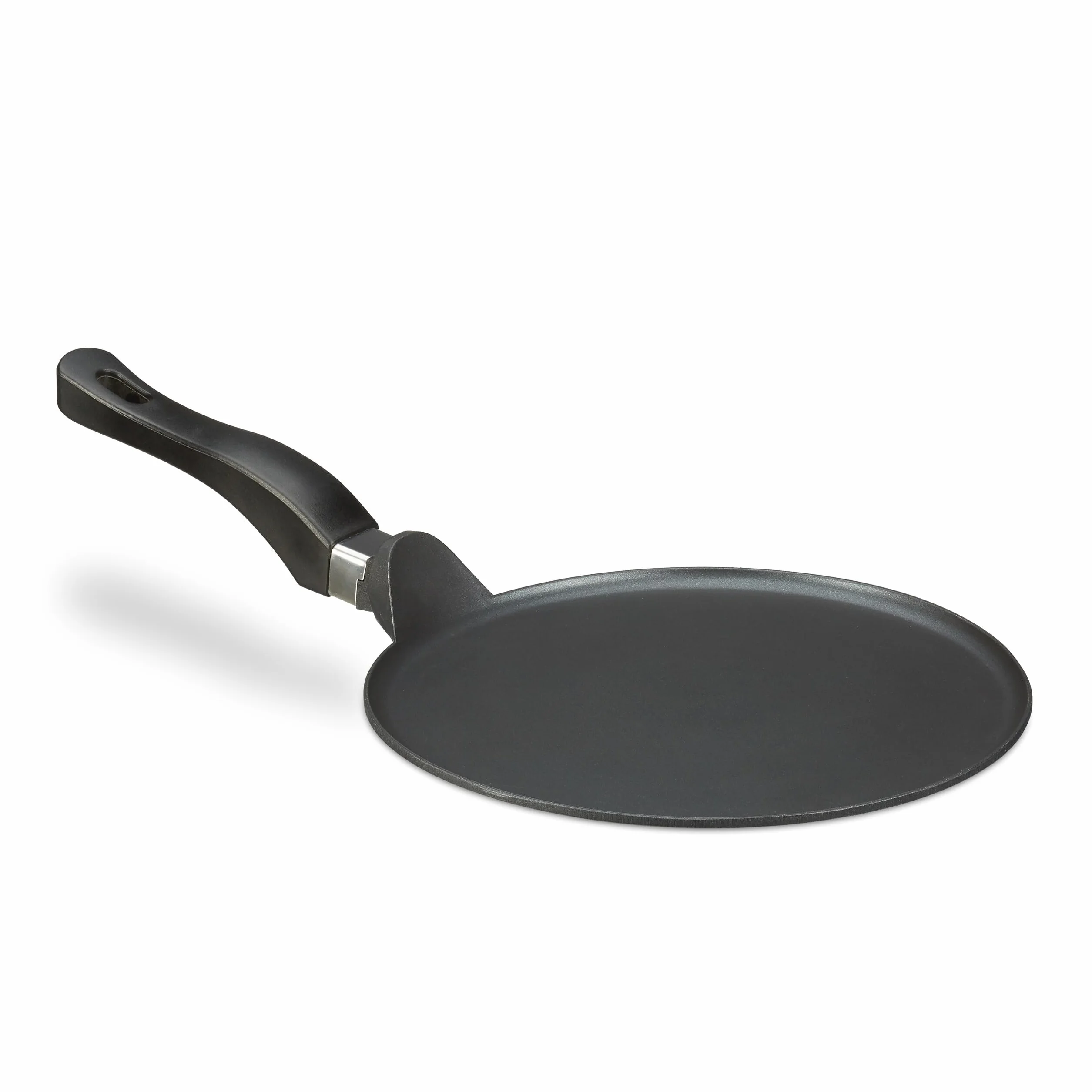 Relaxdays Crepiera in alluminio pressofuso 25 cm, padella antiaderente per crêpes