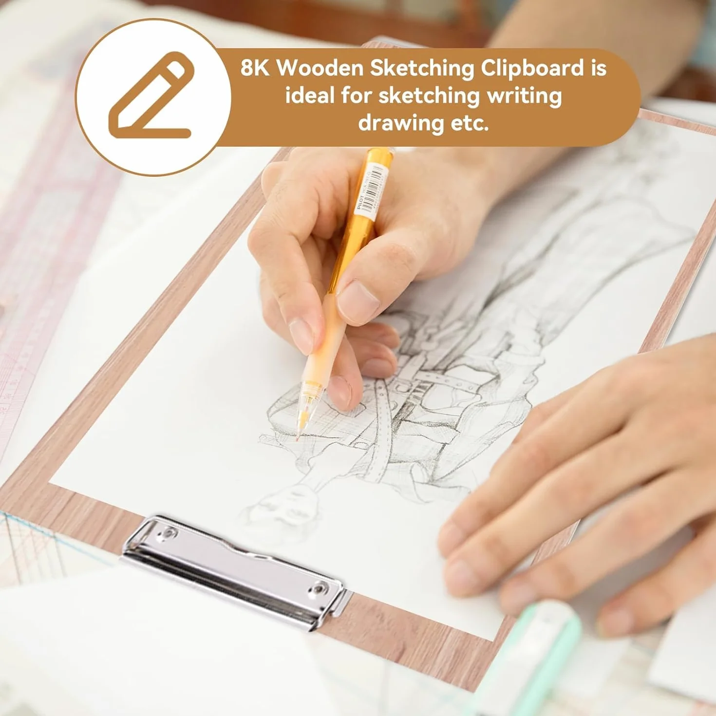 Zerodis Tavola da Disegno in Legno 8K per Artisti Studio