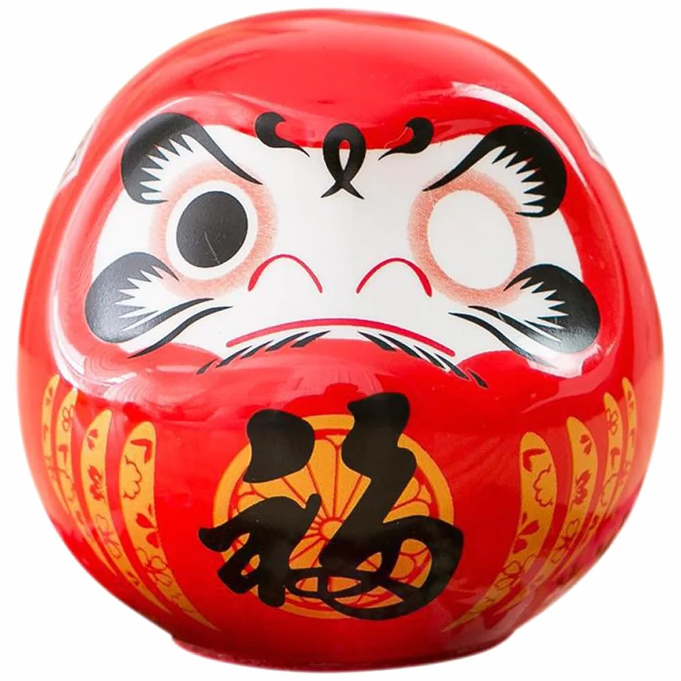 PRETYZOOM Ceramiczna Japońska Daruma Statua Fortuny Figurka Porcelanowa Miniatura