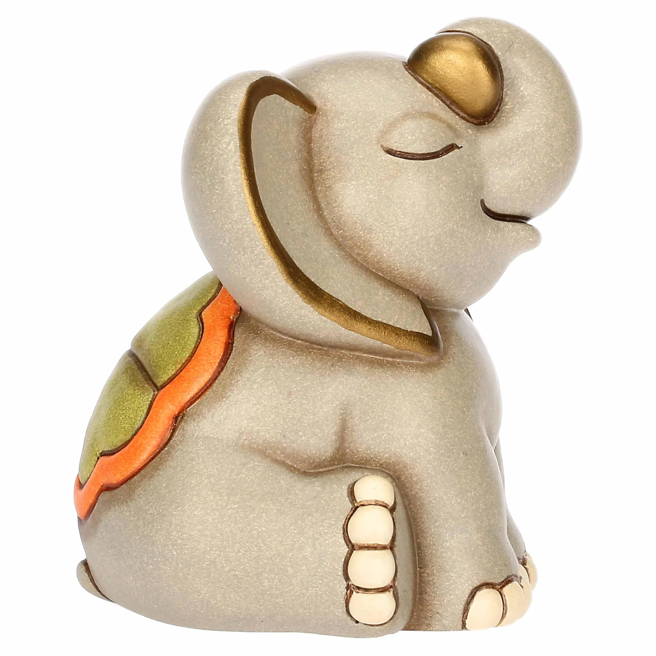 THUN Elefante Elly Ceramica Decorata a Mano 7.5 x 7.3 x 8.6 cm
