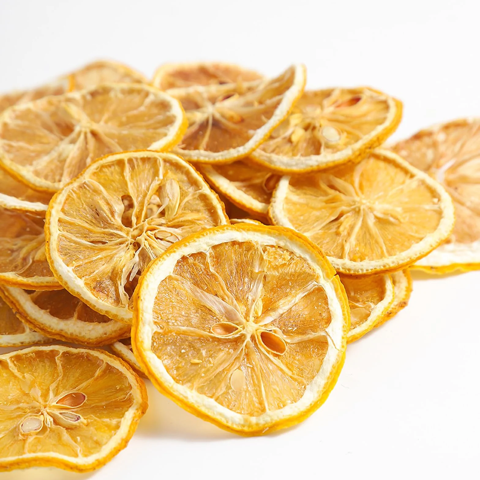 Fette di limone disidratate | Fette di limone naturale puro 80 g | Adatto per spezie per la decorazione di bevande