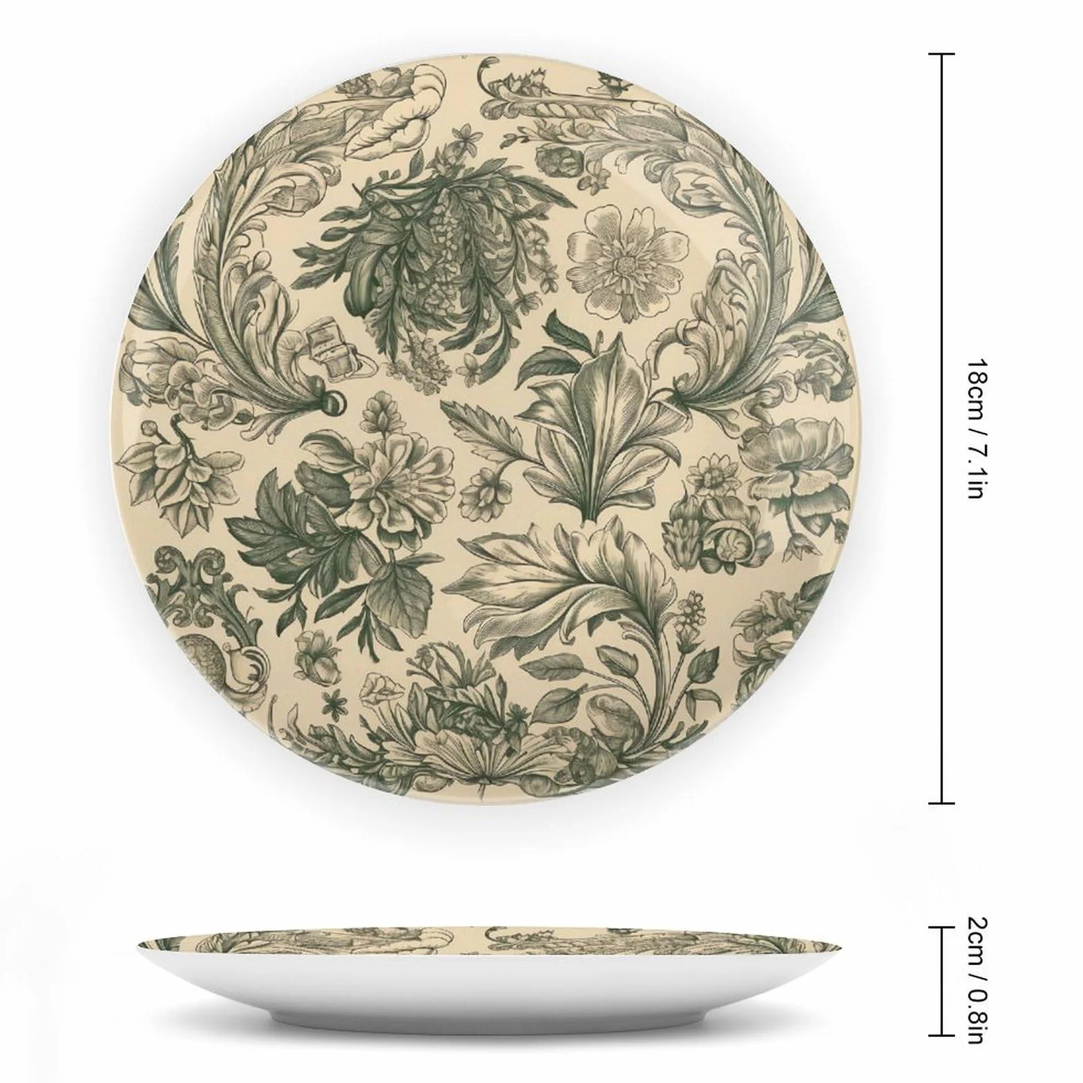 Piatti decorativi in porcellana cinese 7 pollici parete ceramica supporto espositivo