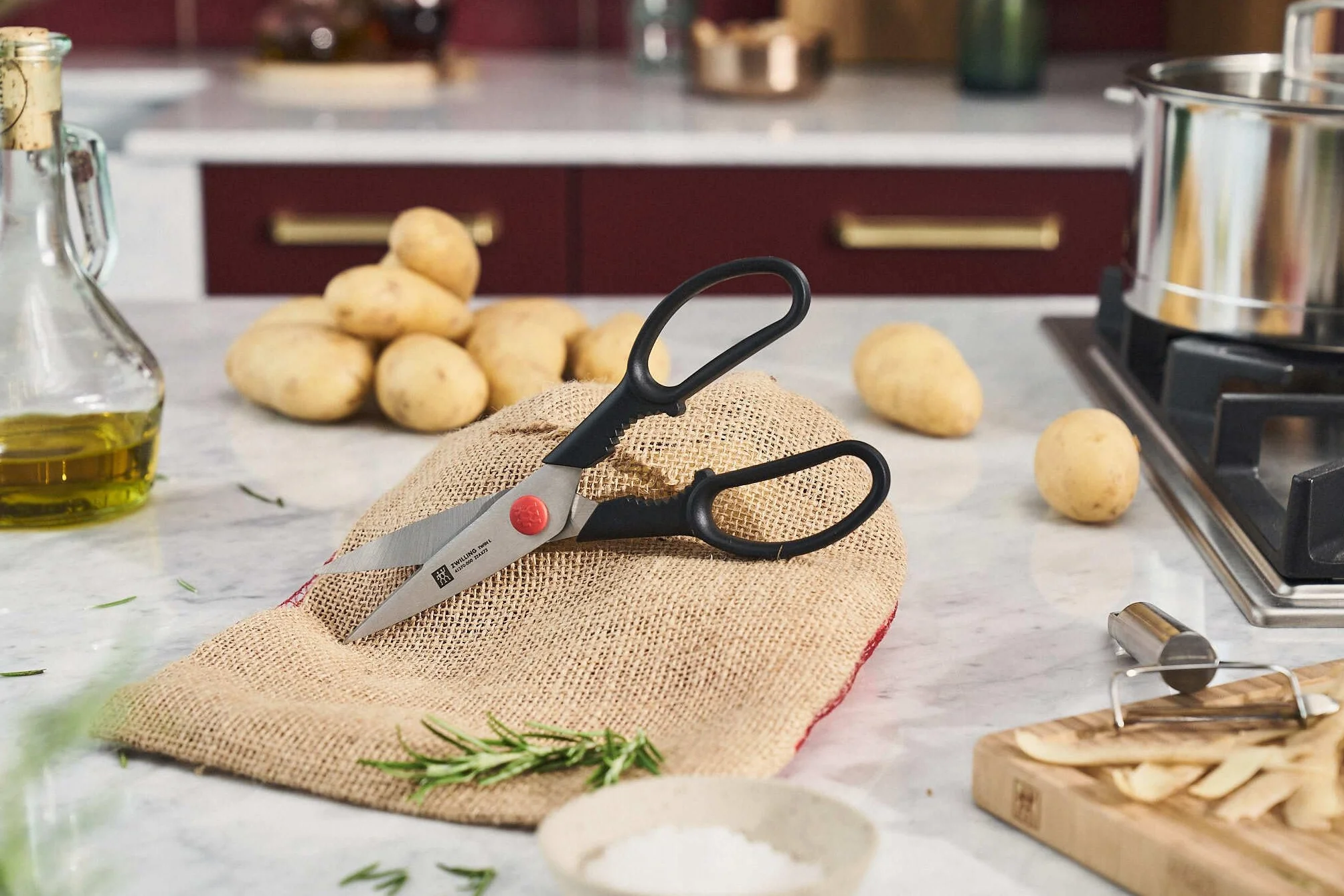 ZWILLING Twin L Forbici Multiuso 20 cm Acciaio Inox Plastica Nero