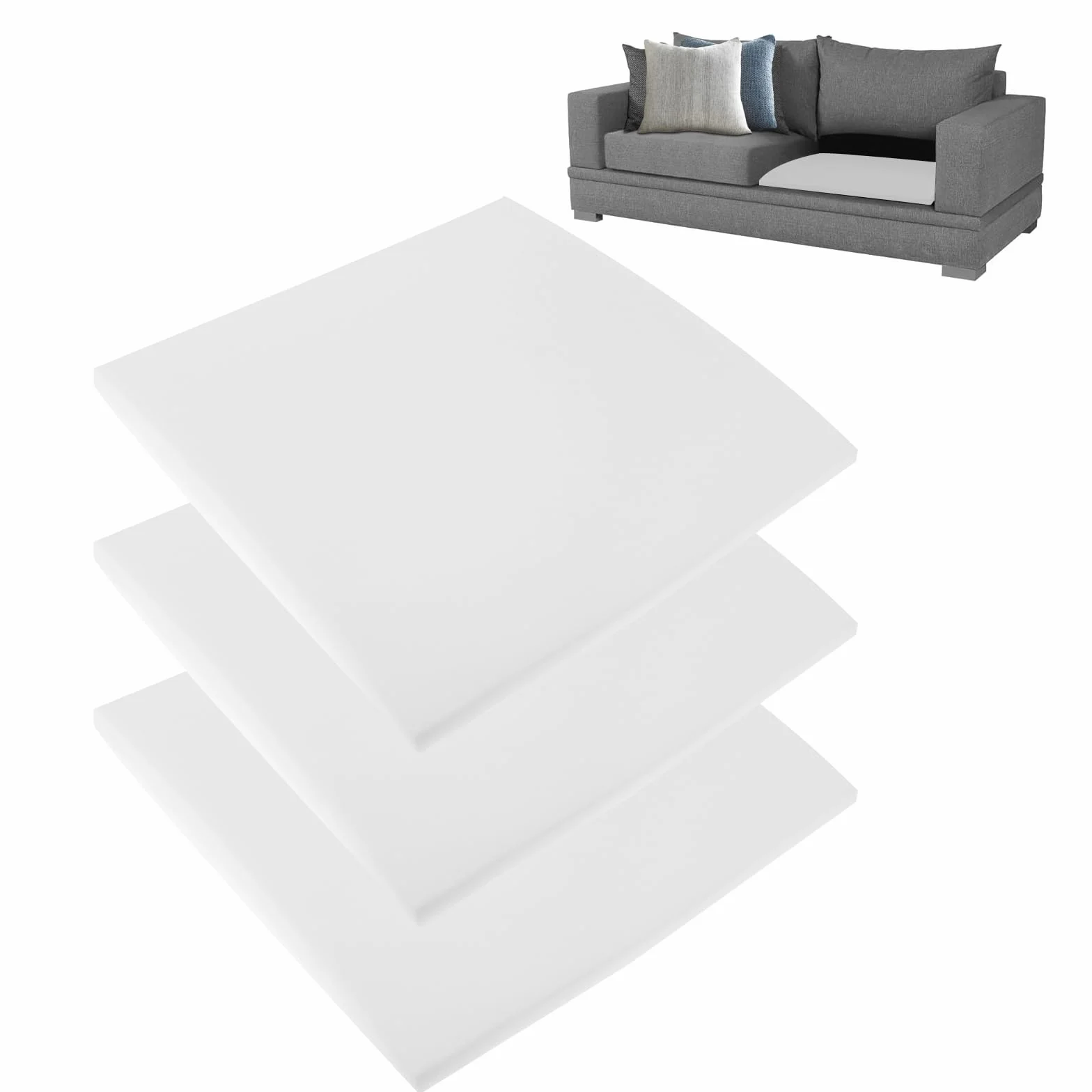 Set di 3 Supporti per Orologi Sagging con Cuscinetto Fisso Bianco