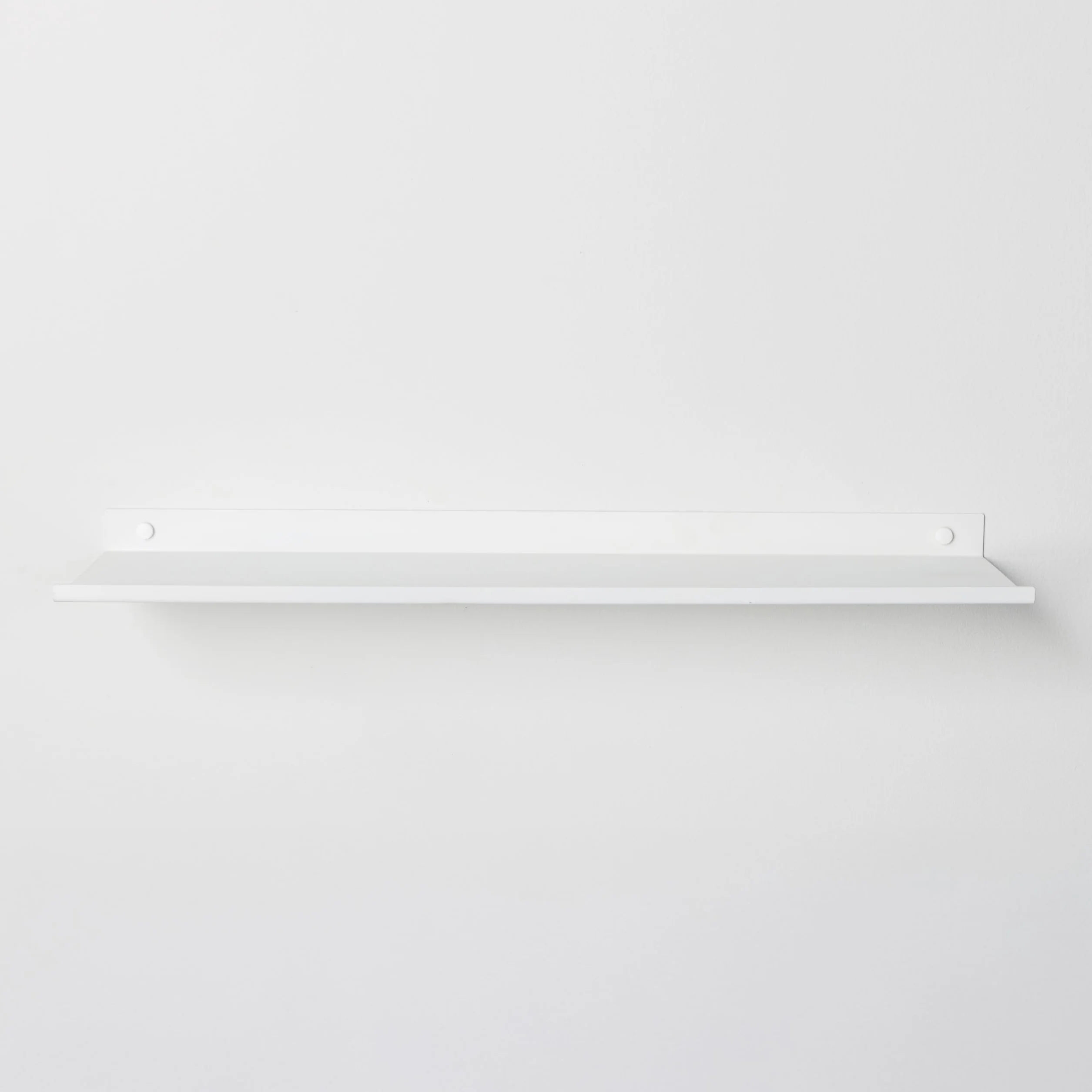 Mensola da Bagno in Metallo Verniciato 60x3x14 cm Bianco Design Moderno