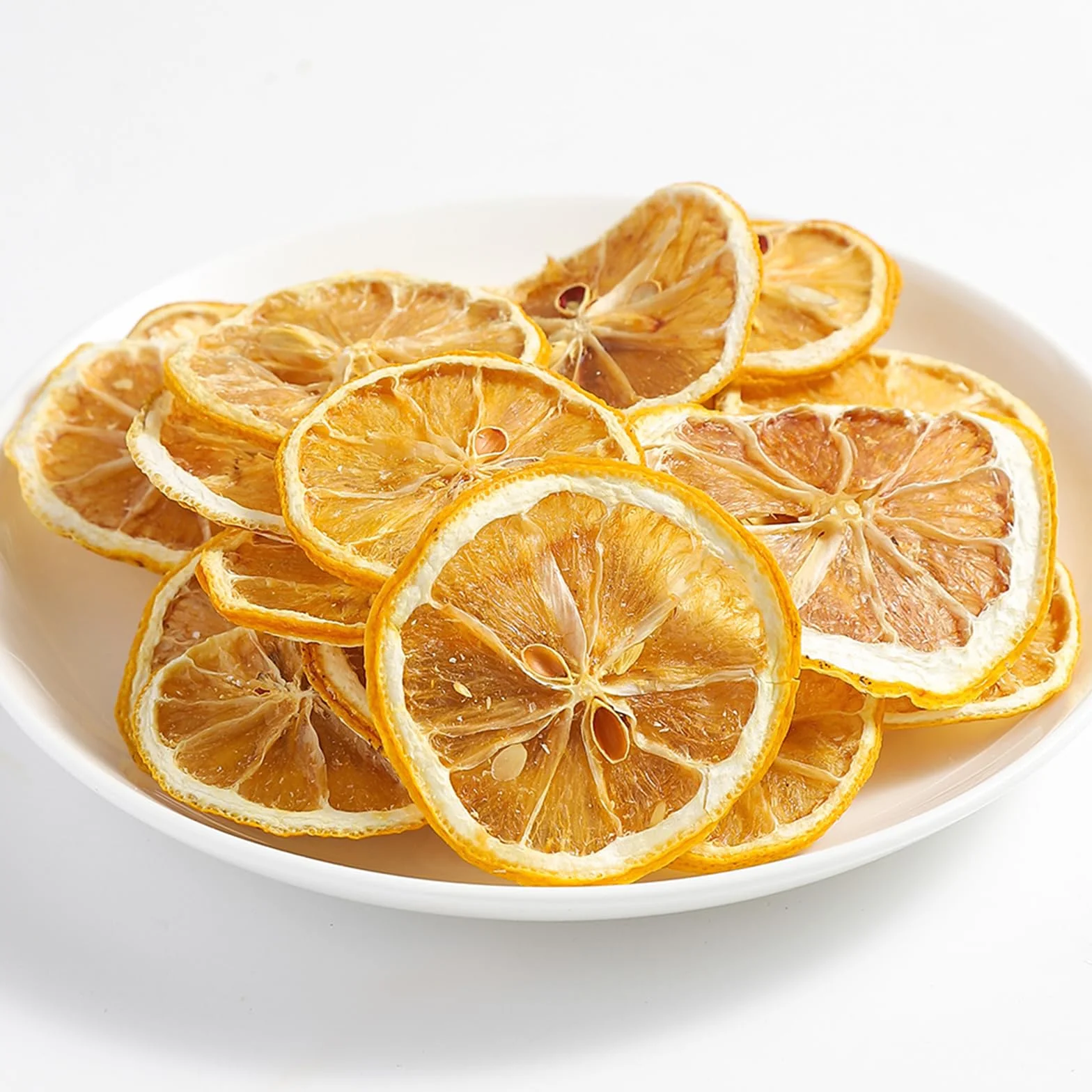 Fette di limone disidratate | Fette di limone naturale puro 80 g | Adatto per spezie per la decorazione di bevande