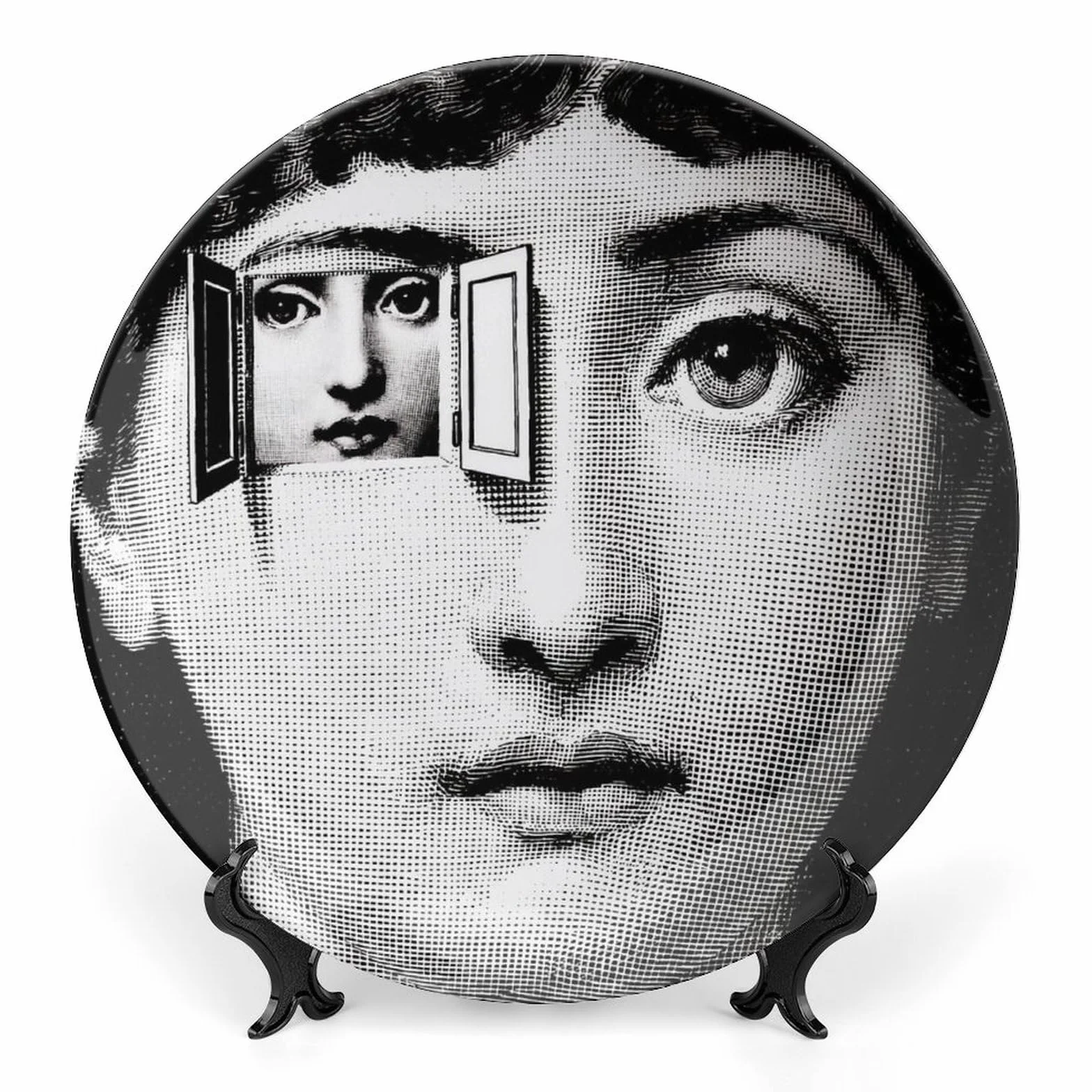Piatto Decorativo Da Parete Lina Cavalieri Con Piastra Facciale Misteriosa 10,8inch