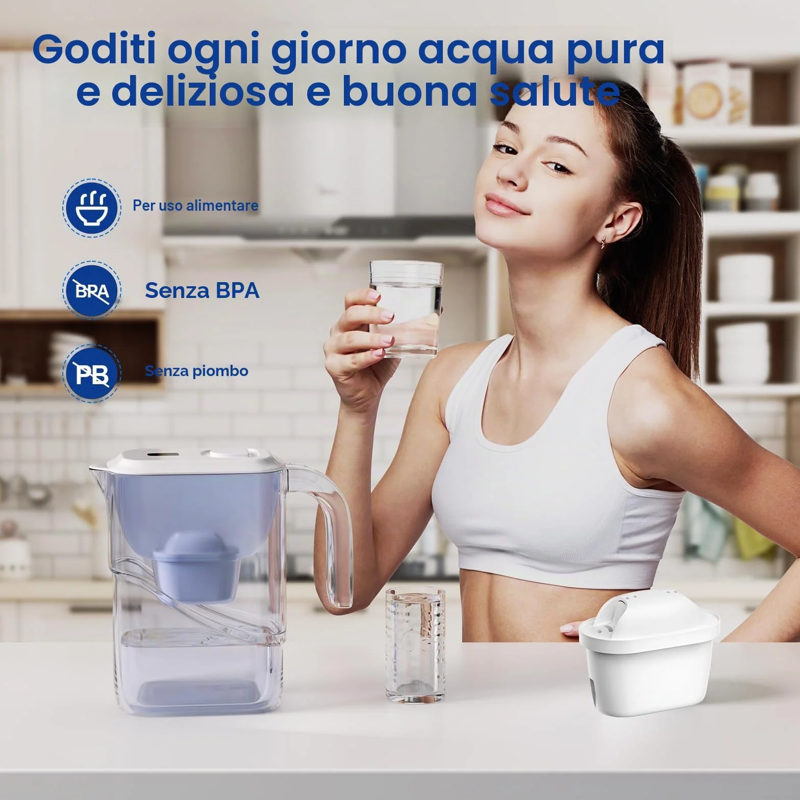 Cartucce Filtro Dell'acqua Compatibili con Brita Marella Bollitore, Ricambio Maxtra+ Plus, Maxtra Pro All-in-1 (12)