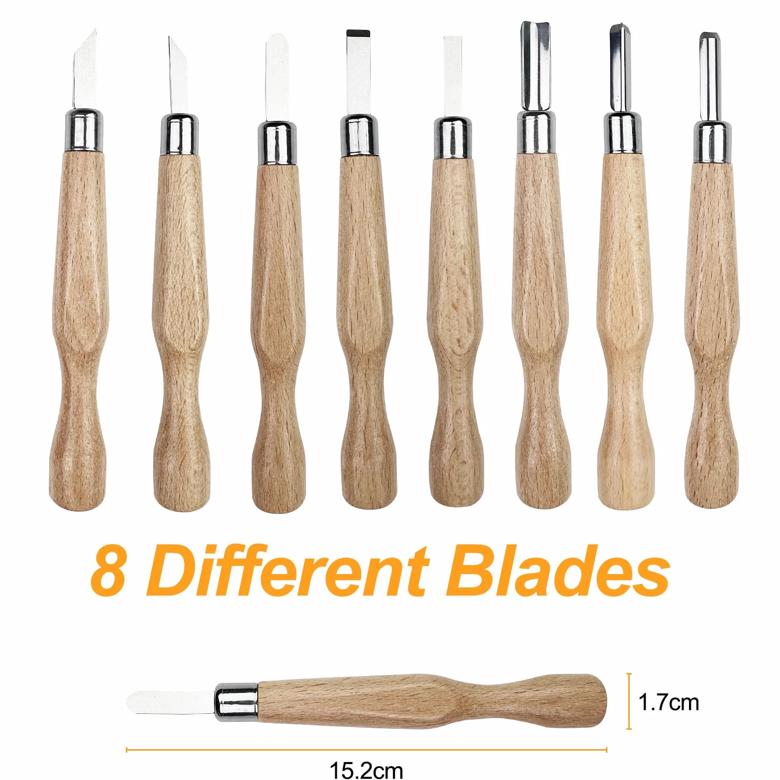 Traxenta Kit Intaglio Legno, Coltello Intaglio Legno Professionale, 25 PCS Set di Utensili da Intaglio in Legno, Strumenti per Intaglio del Legno con 11 Coltelli da Intaglio, per Adulti Bambini