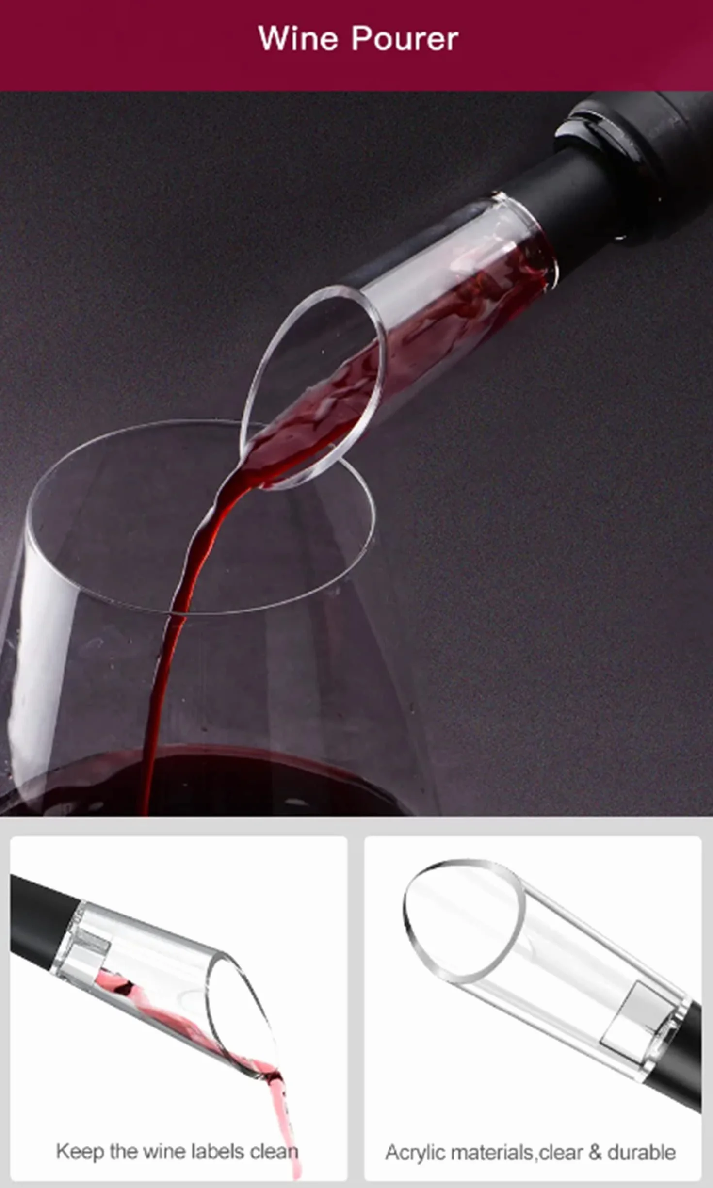 Cavatappi Elettrico Ricaricabile 5 in 1 Professionale per Vino, Apribottiglie Automatico con Base