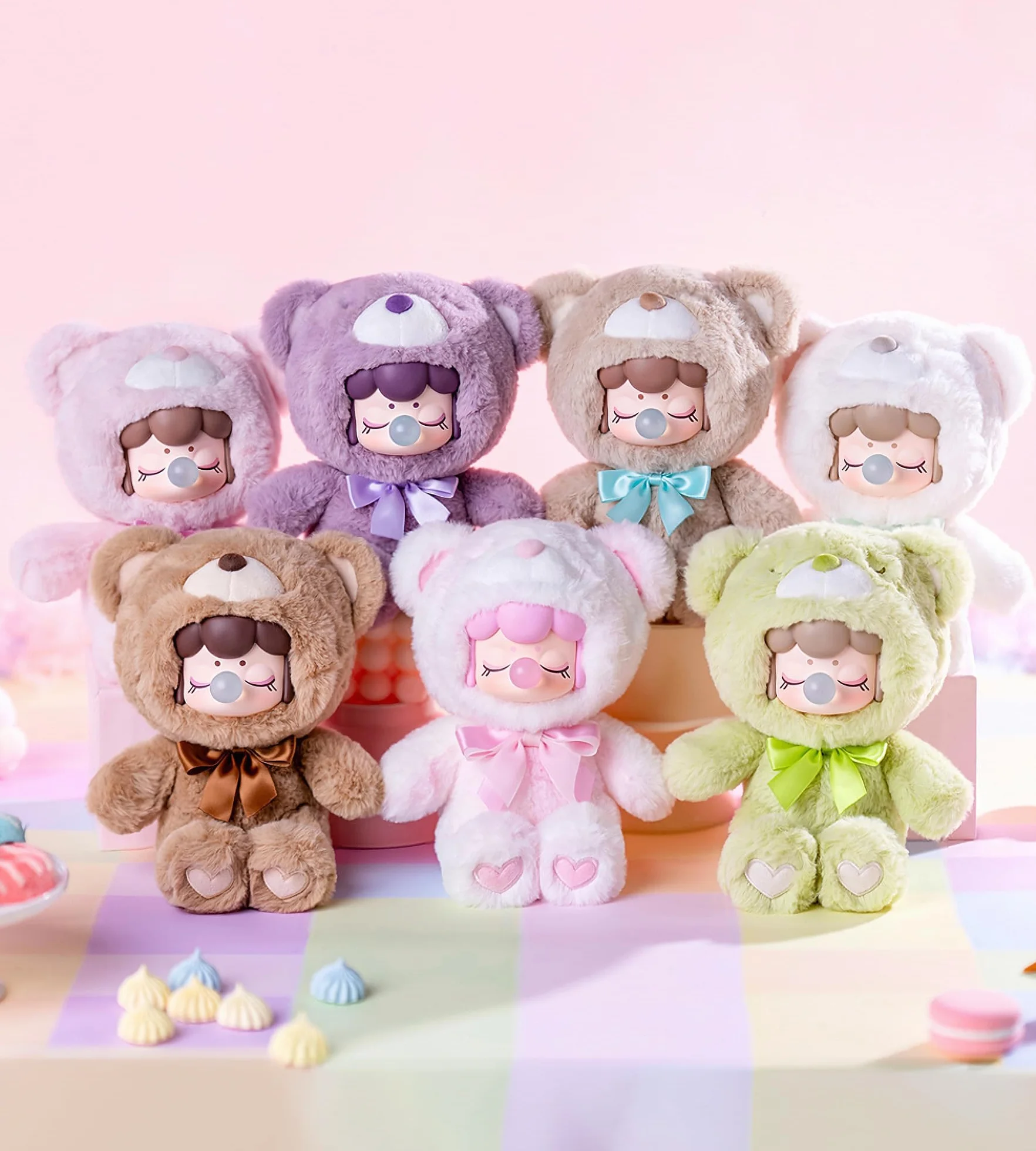Rolife Nanci Figura d'Azione Orso di Peluche Colorato al Cioccolato Cutie Box Sorpresa Collezione