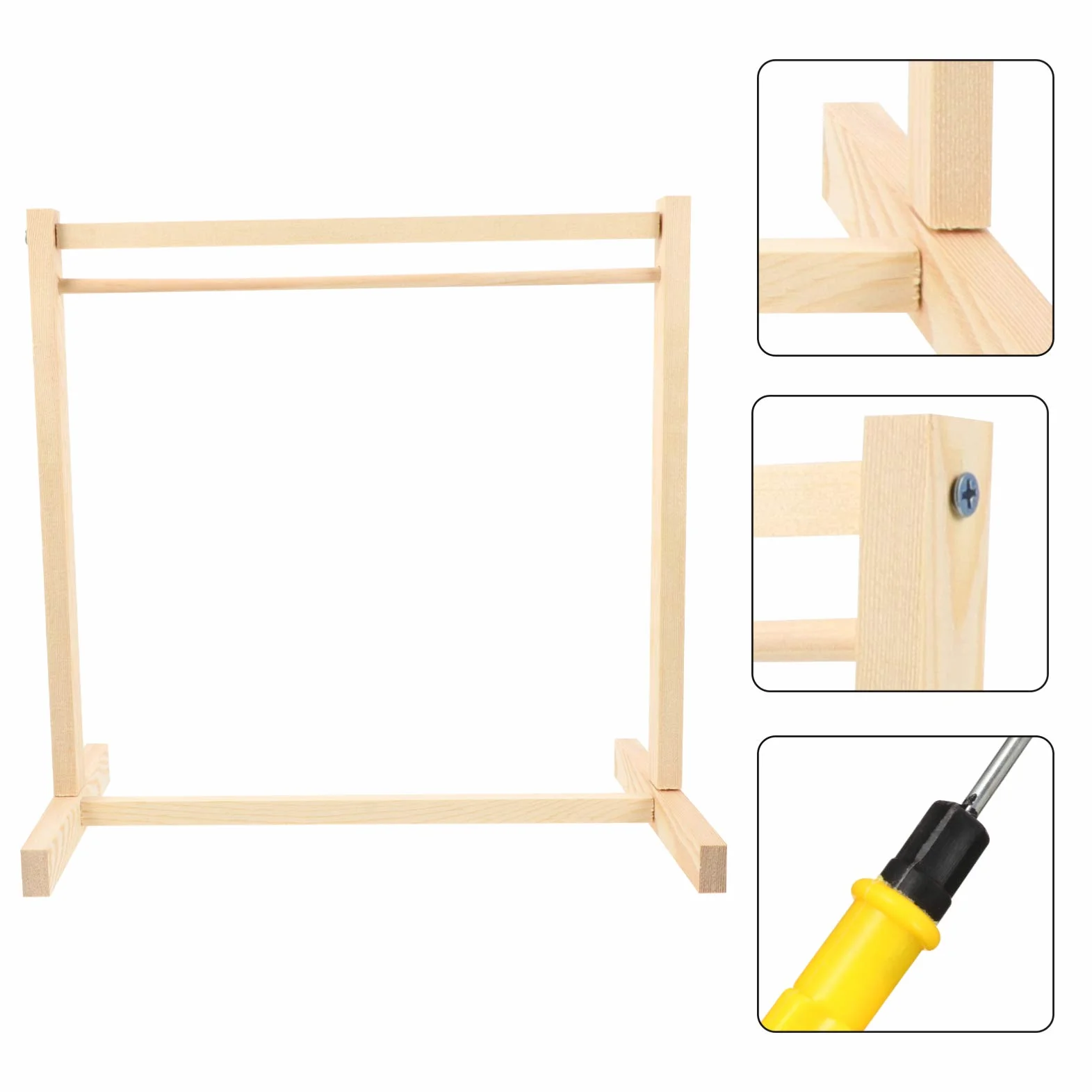 Appendiabiti Legno per Bambole Grucce Vestiti Accessori Giocattoli Organizzatore