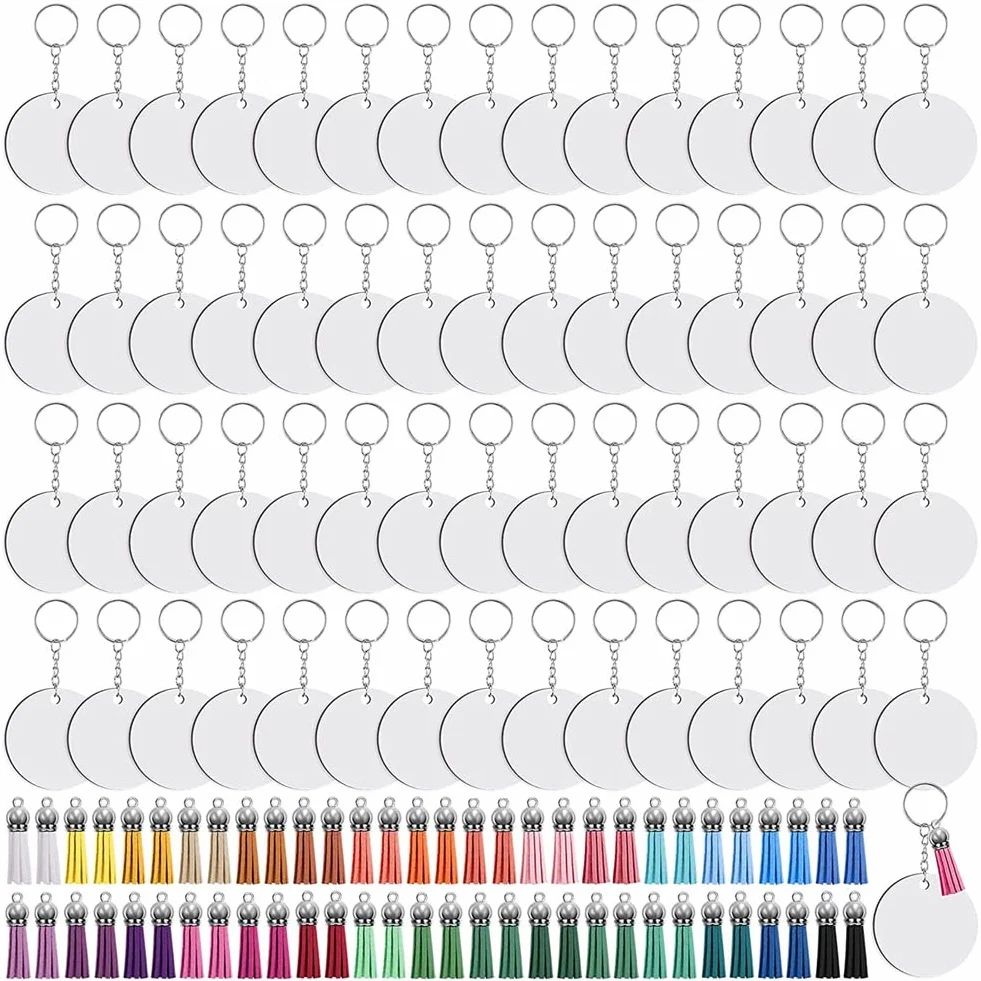Set di 240 pezzi grezzi a sublimazione ganci rotondi nappe