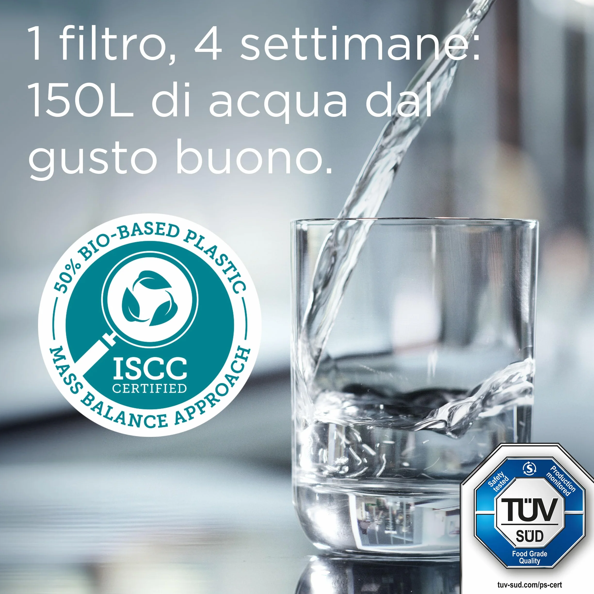 BRITA MAXTRA PRO Pure Performance Filtro Acqua Rubinetto 6 Pezzi - Riduce Cloro, Calcare, PFAS e Metalli, Compatibile con Caraffa BRITA