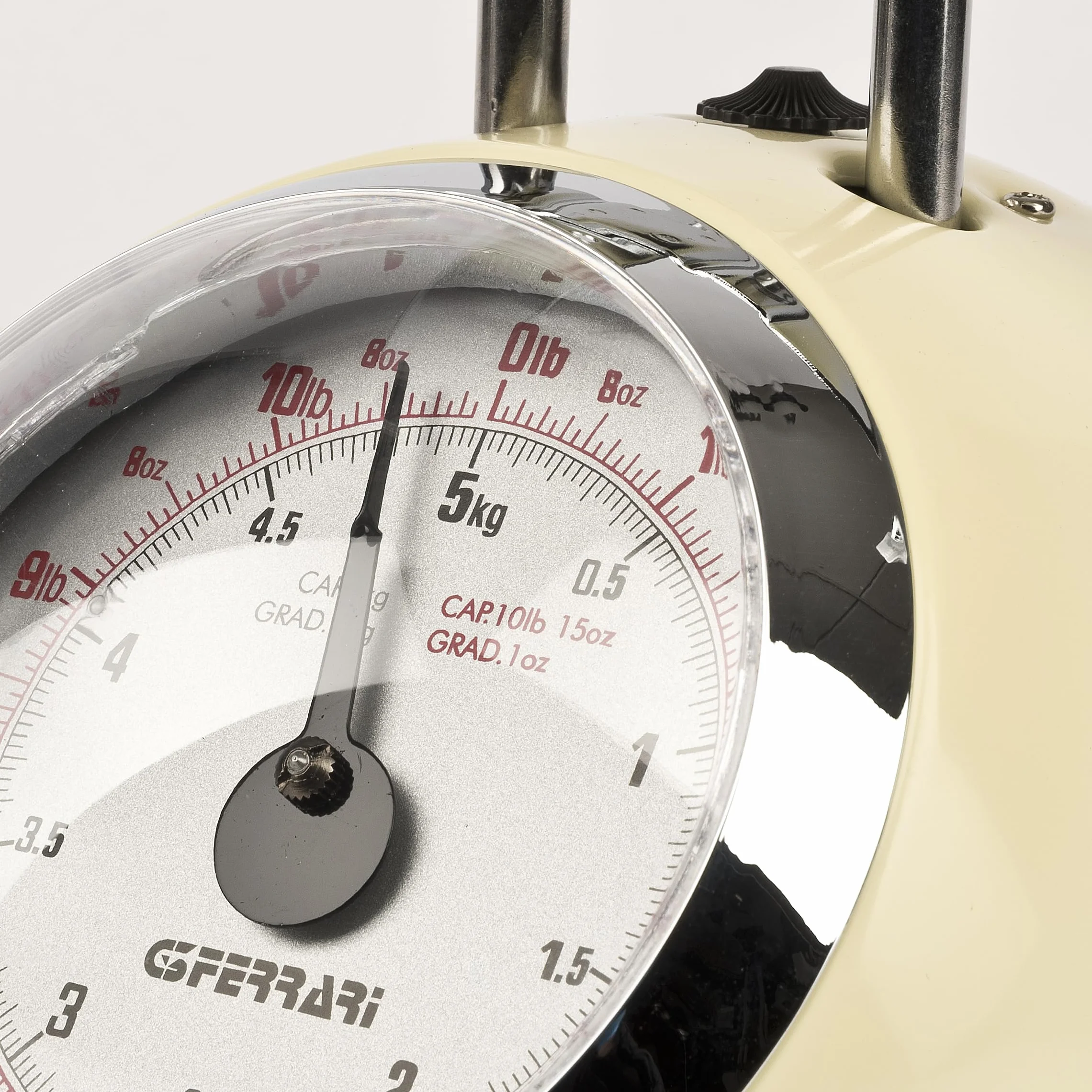 G3 Ferrari Bilancia Meccanica da Cucina Aska 5 kg Metallo Panna