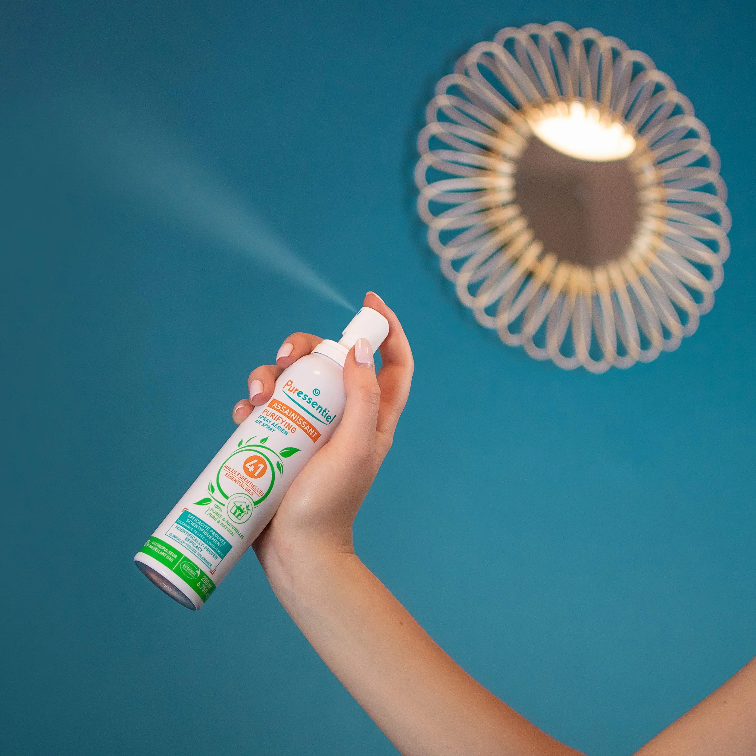 Puressentiel Spray Purificante per l'Aria 41 Oli Essenziali 500 ml