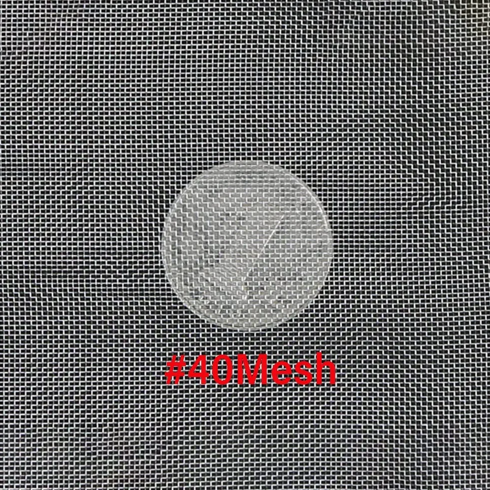 Rete in Acciaio Inossidabile 304-40 Maglie - Foro 0,5 Mm - Rete Metallica per Schermatura della Finestra - Non Arrugginisce Mai - Resistente al Calore (Argentato, 1x1m)