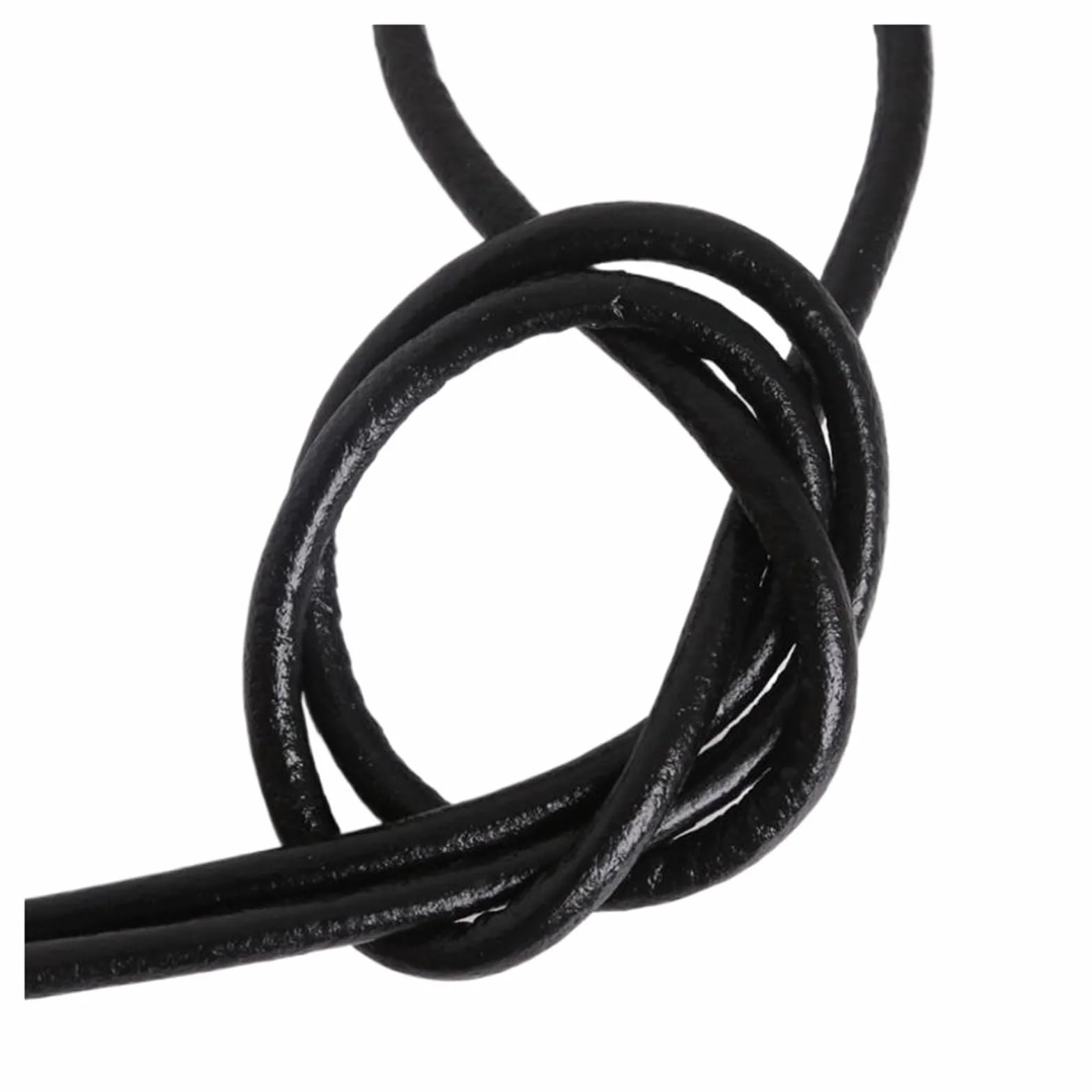 Lacci Cuoio Corde Nere a Filo Singolo 1,5/3/4/5/6 mm per Collane e Bracciali 5m