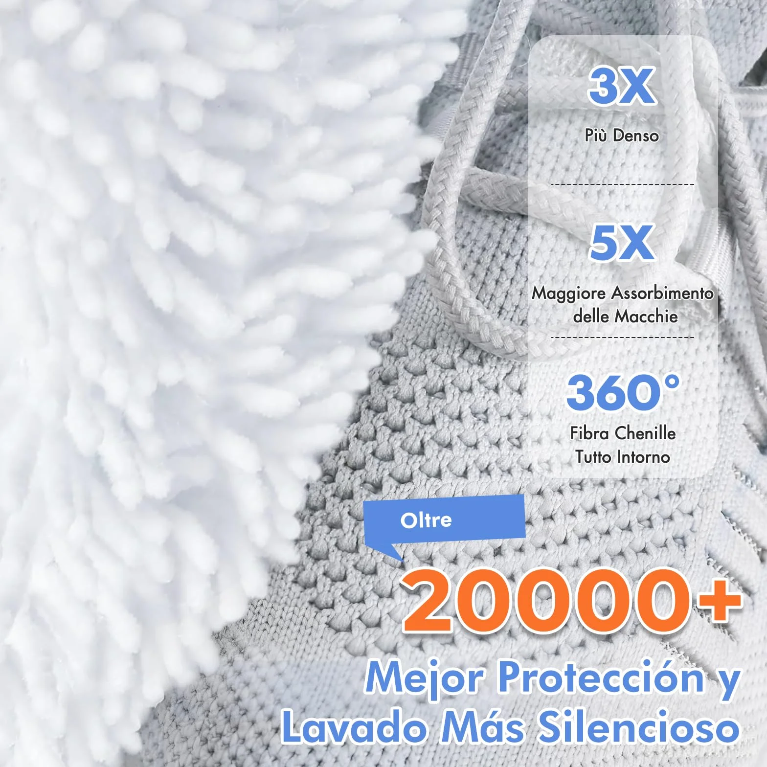 Teletrogy 2 Pezzi Sacchetti per Scarpe Lavanderia con Cerniera Nascosta, Riutilizzabile, Bianco