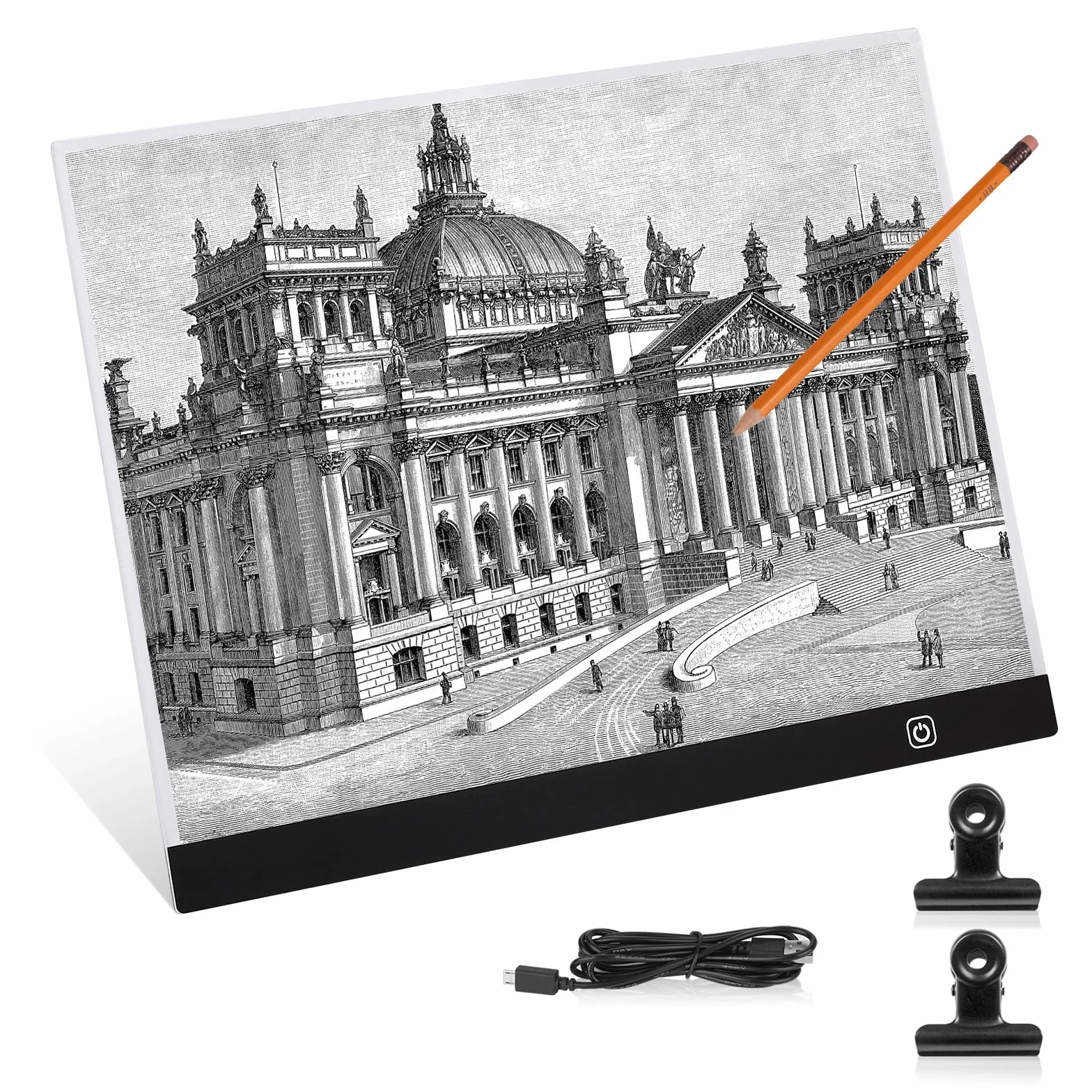 Lanvixo Tavoletta Luminosa A3, Light Box 3 Luminosità Regolabile per Animazione Schizzi Pittura