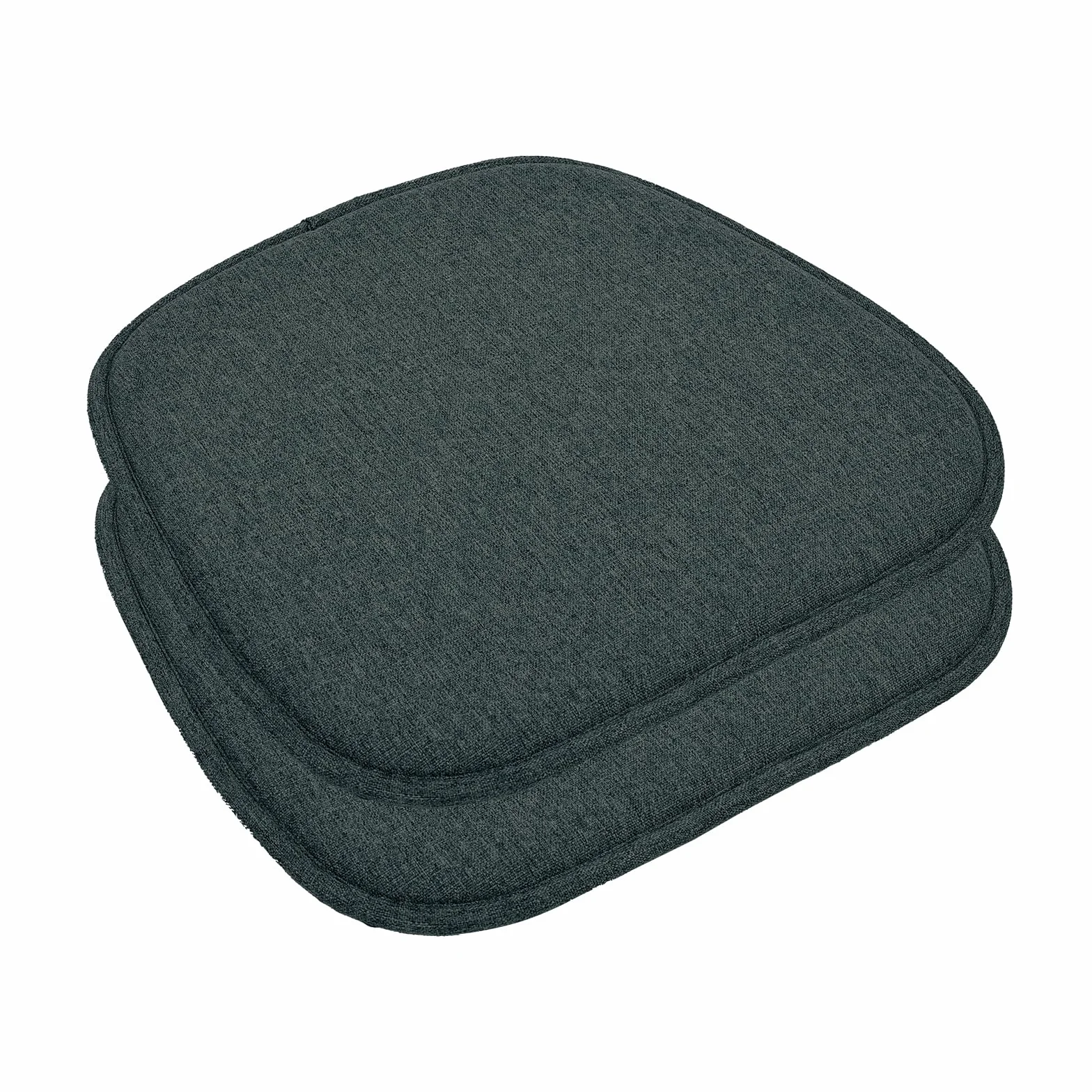 Cuscini Antiscivolo per Sedie 41x39 cm Set di 2 Nero