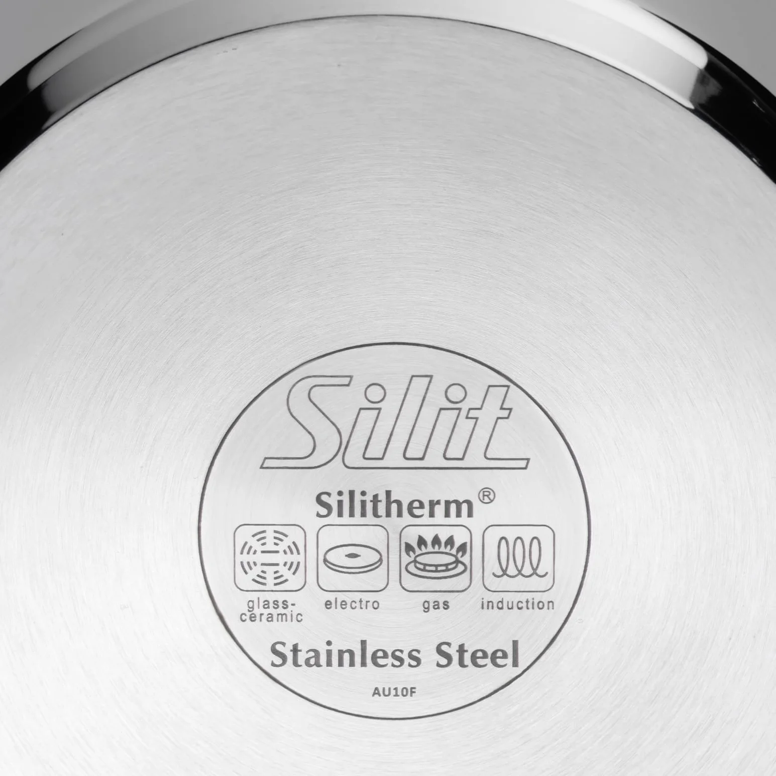 Silit pentolino per Latte Ø 14 cm ca. Coperchio in Vetro e Acciaio Inox Lucido, Adatto per induzione, Lavabile in lavastoviglie