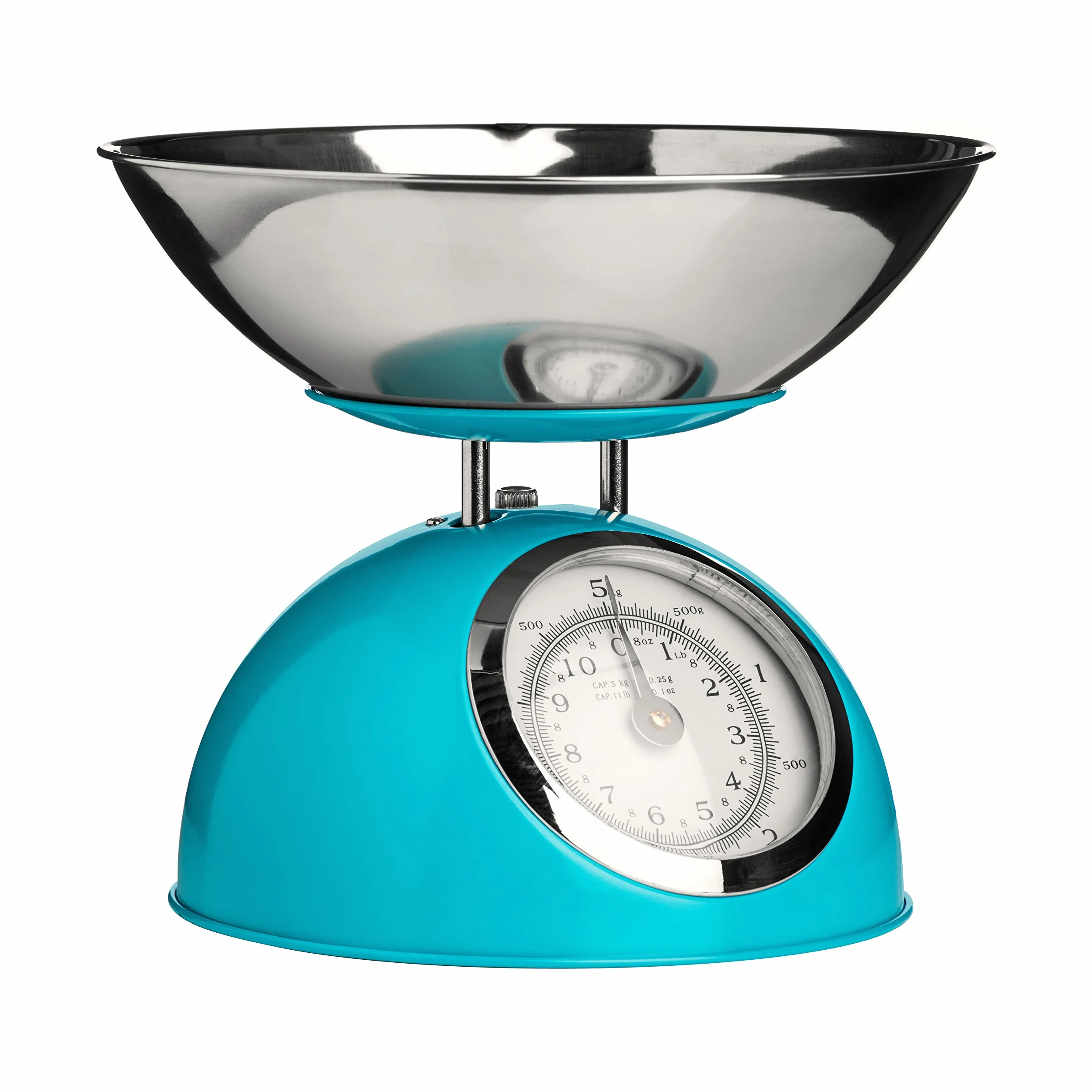 Bilancia da Cucina 5 kg con Ciotola in Acciaio Inox Blu PREMIER Housewares