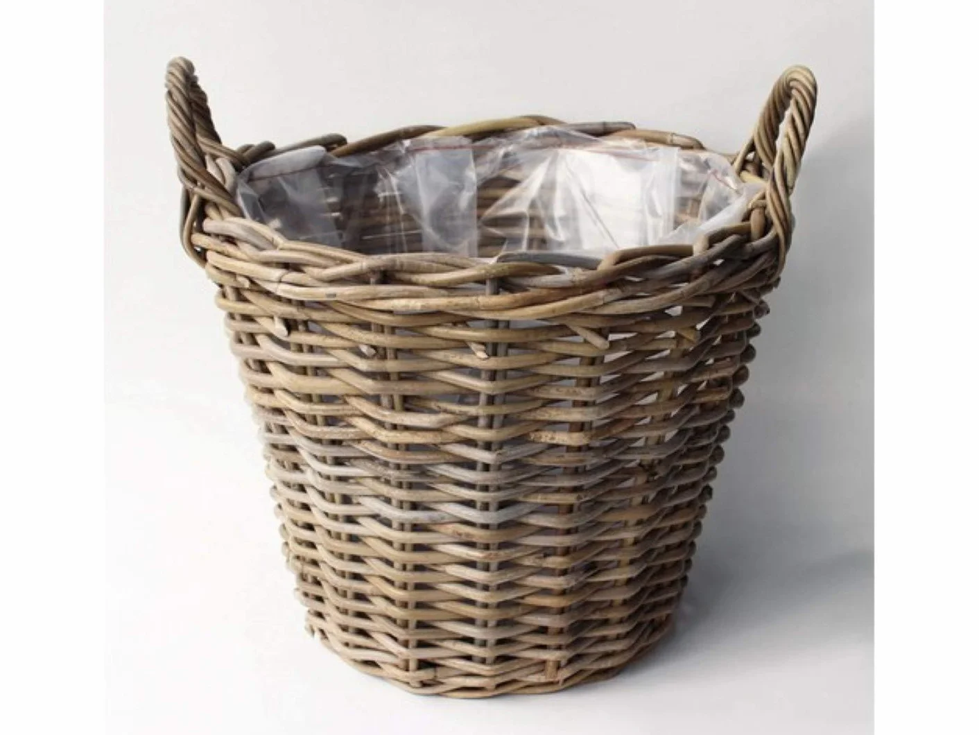 Cestino Rattan Antique Grey D45H40CM