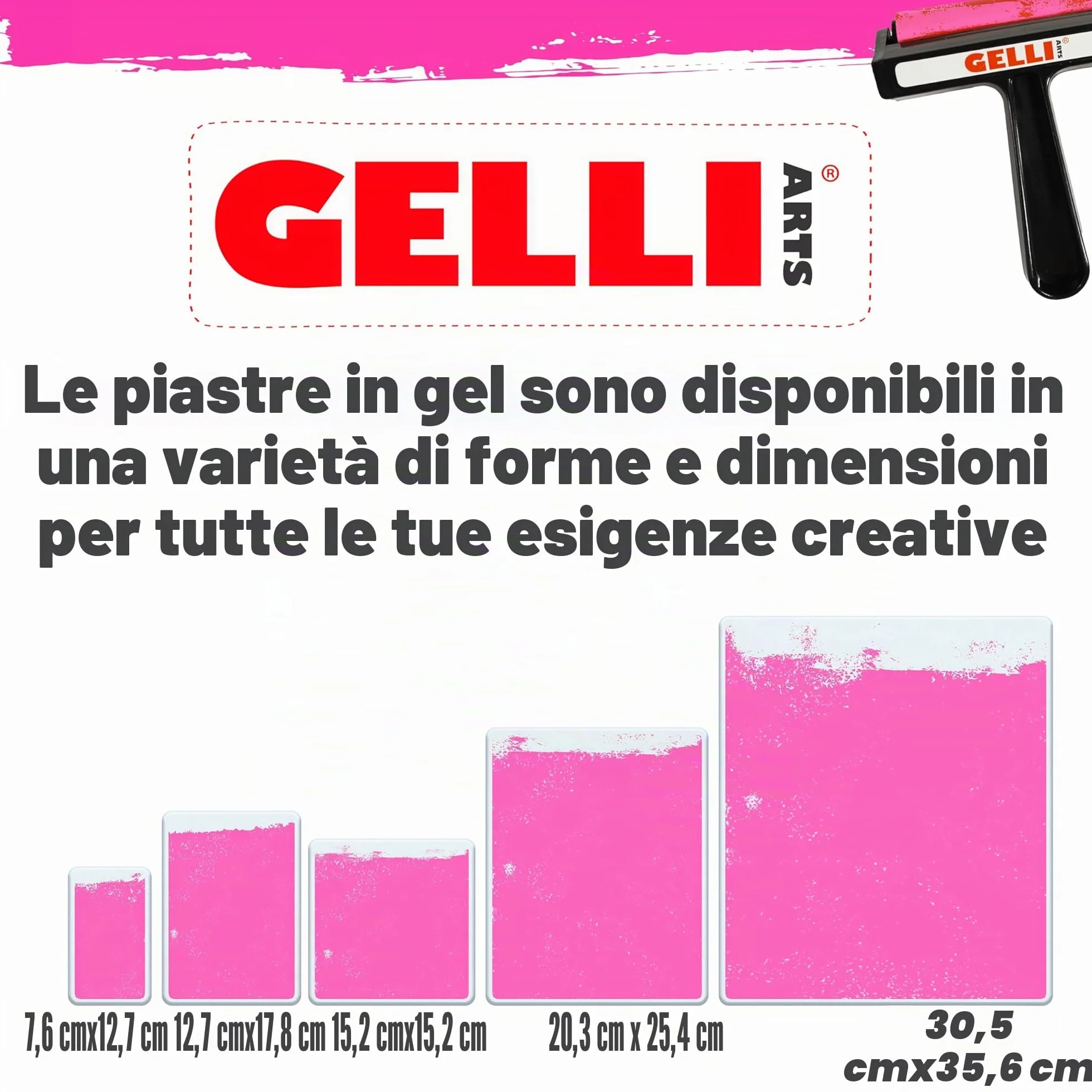 Gelli Arts GL6x6 Piastra per Stampa in Gel 15.24 x 15.24 cm