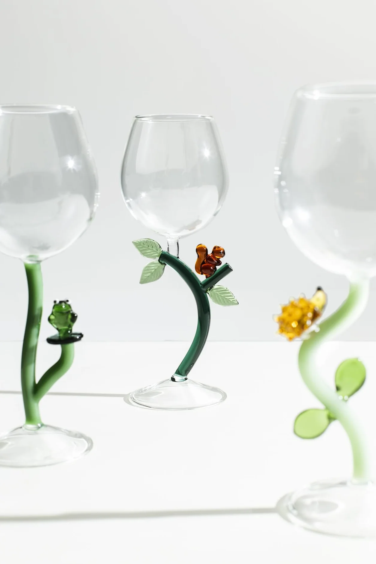 Ichendorf Milano Calice Rana, Collezione Animal Farm, 35 cl, Vetro Borosilicato, Fatto a Mano