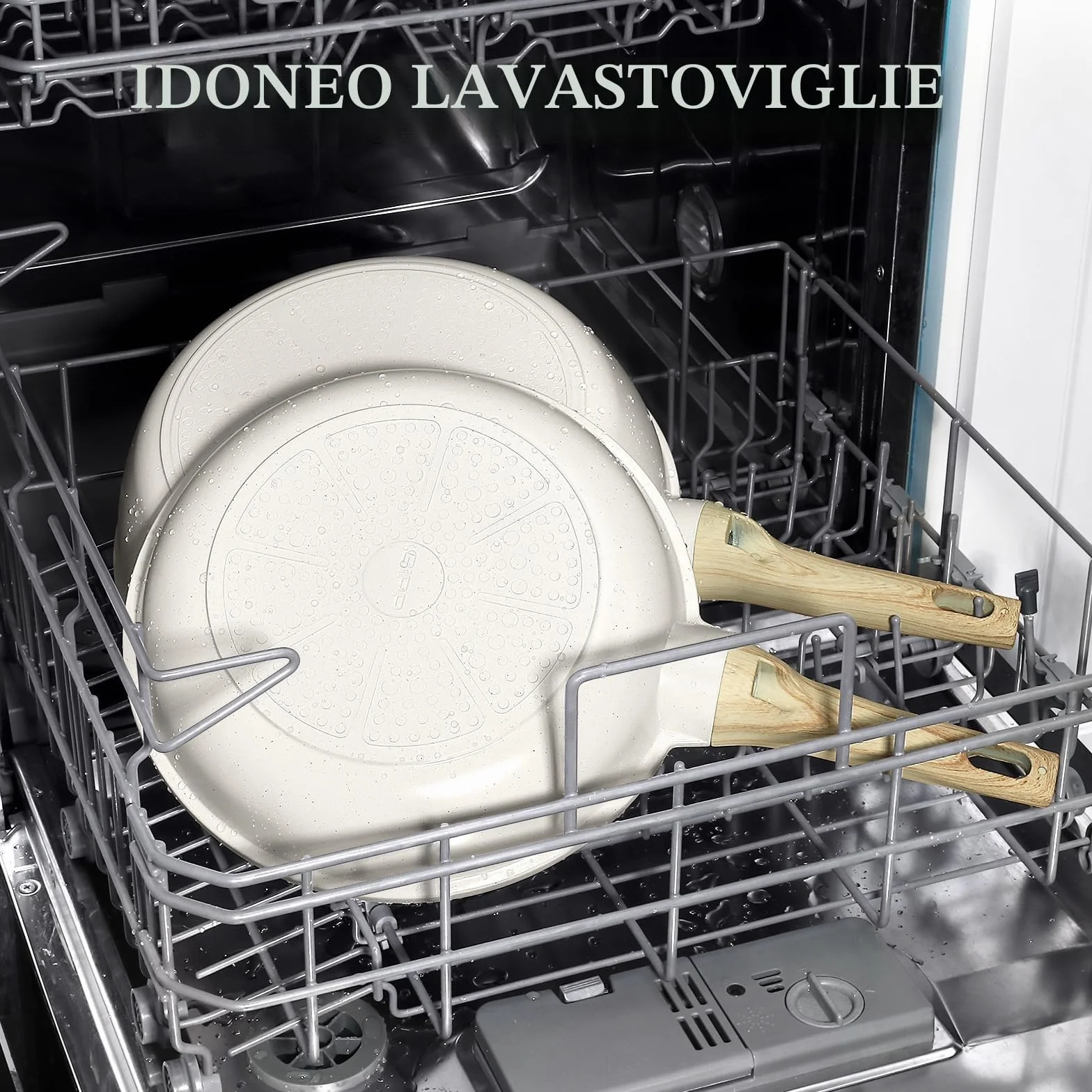 GiPP Padella Antiaderente 24 cm – Sana, Atossica, Compatibile Induzione, Senza PFAS/PFOA, Lavabile in Lavastoviglie