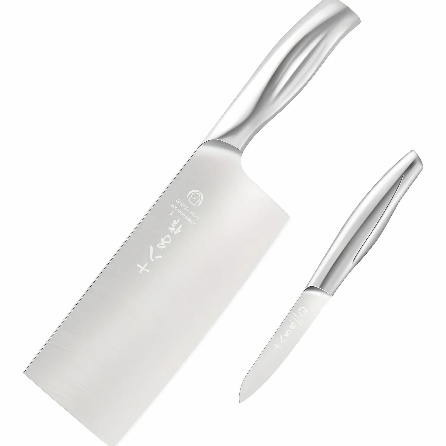 SHI BA ZI ZUO Mannaia Cinese Coltello da Cucina Argento YZH001