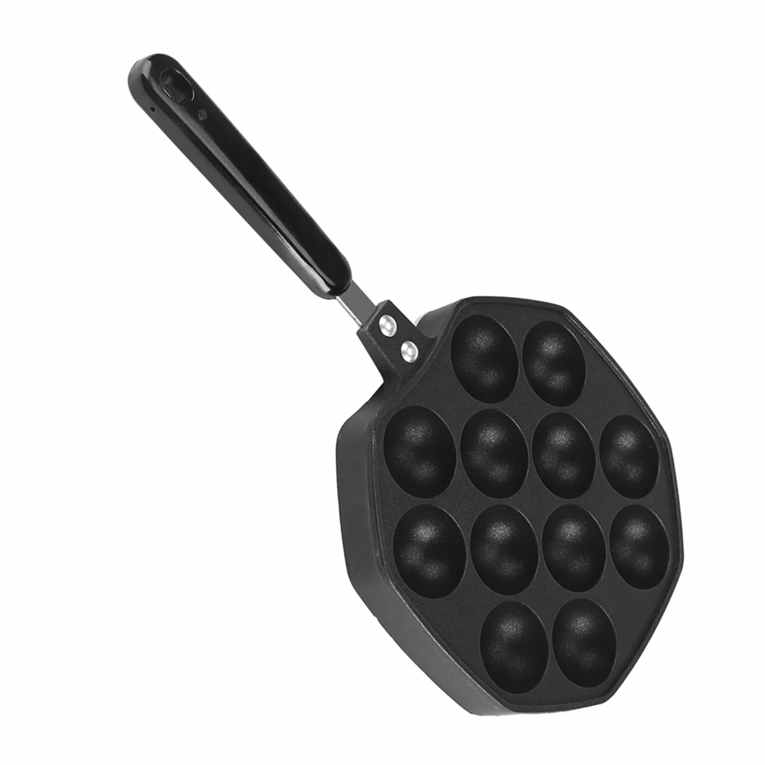 Elektryczna Maszyna do Takoyaki 7-komorowa - Antyadhezyjna Powłoka, Aluminiowa Patelnia do Domowego Użytku